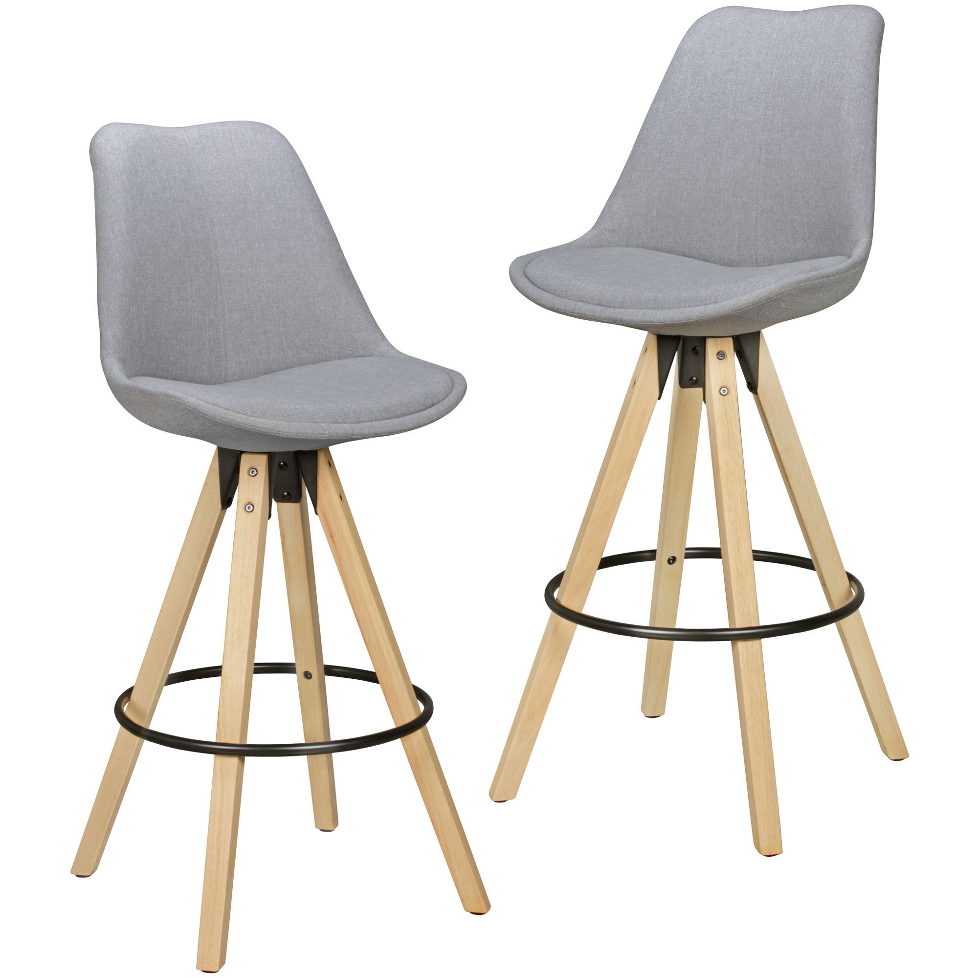 Lot de 2 tabourets de bar LIMA
