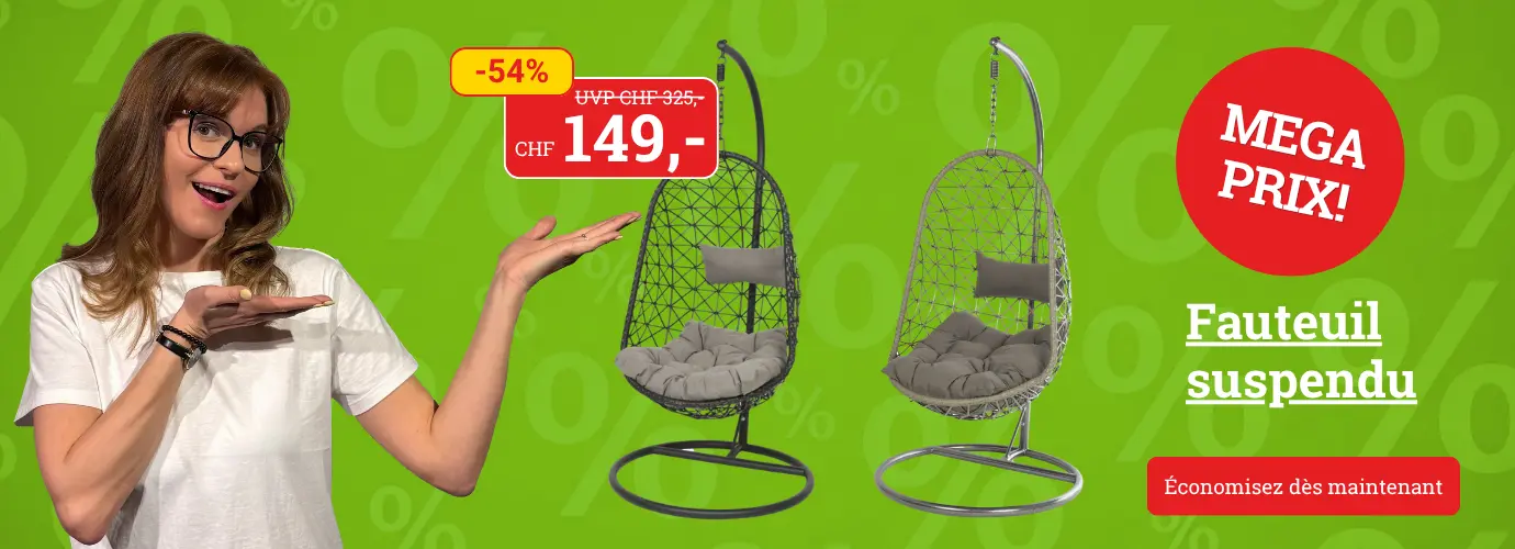 Prix INCROYABLE ! Fauteuil suspendu en osier -> découvrez-le ici
