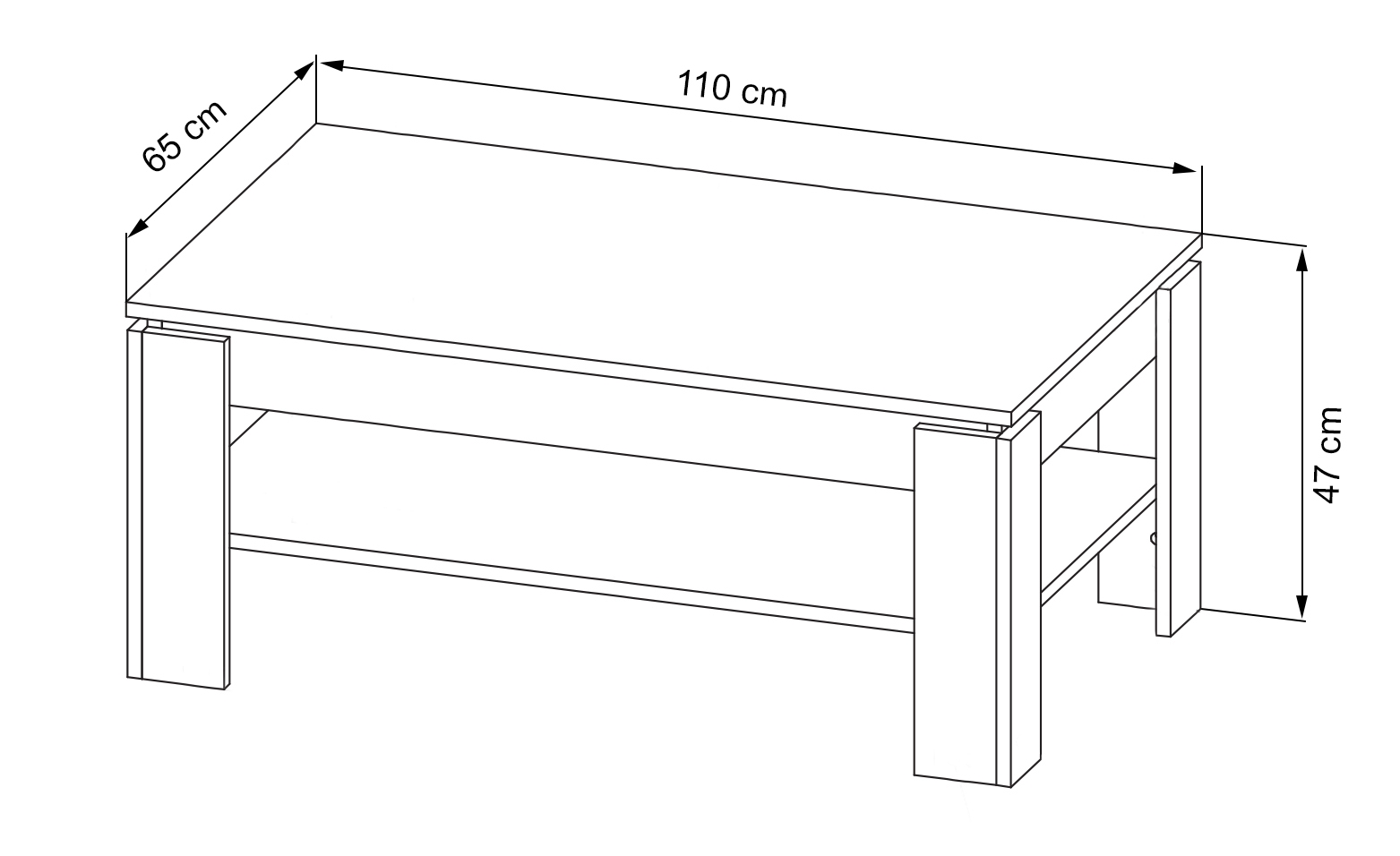 Table basse BASIC 110-03