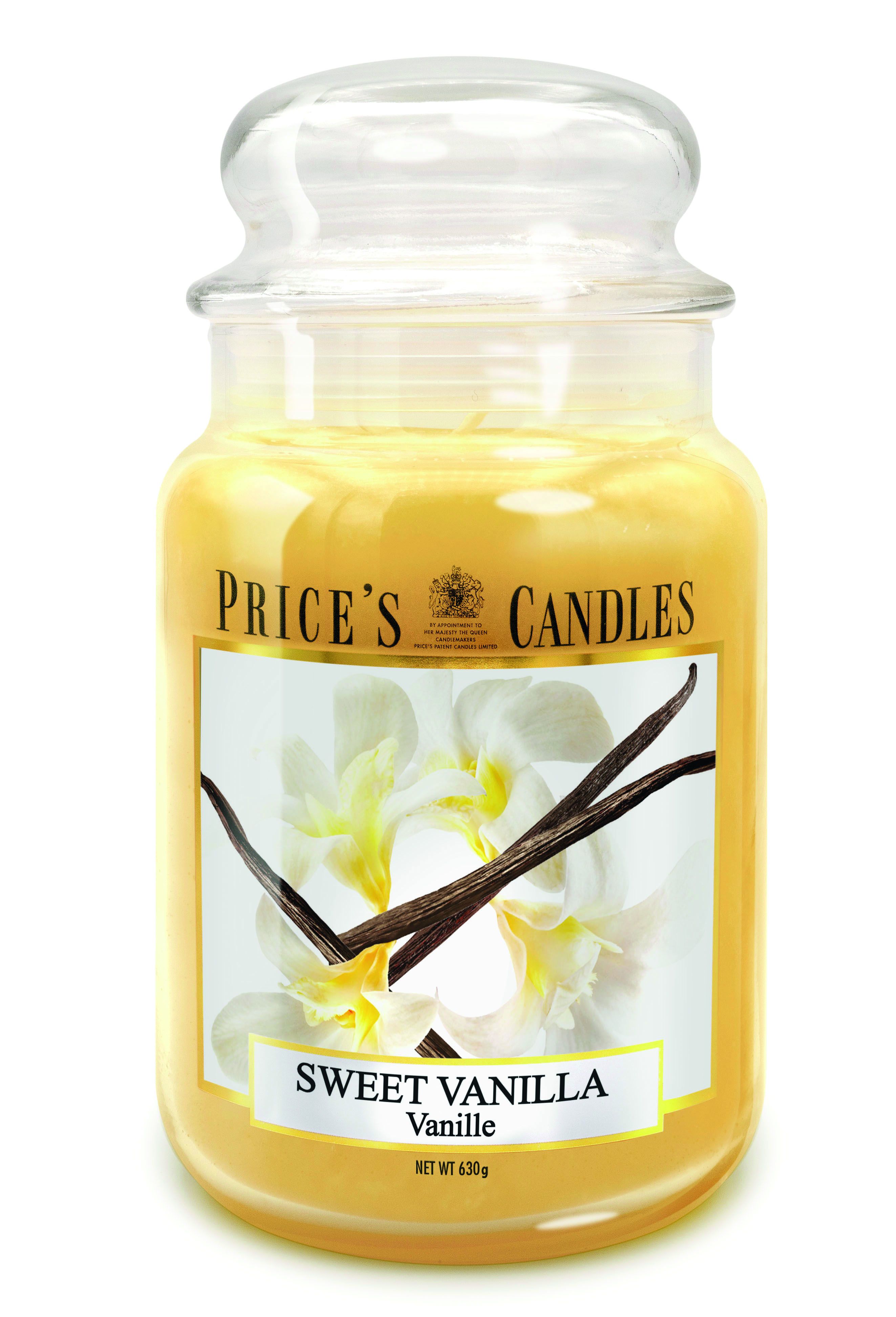 Bougie parfumée dans pot en verre avec couvercle Sweet Vanilla PRICES Bougie parfumée dans pot en verre avec couvercle Sweet Vanilla PRICES