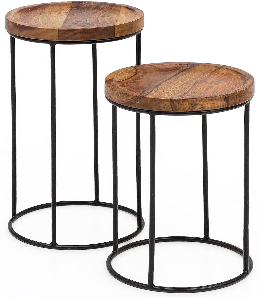 Lot de 2 tables d'appoint PHUKET