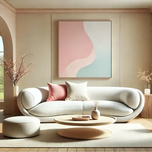 Tendance en matière d'aménagement : des couleurs bonbon et des courbes organiques Tendance en matière d'aménagement : des couleurs bonbon et des courbes organiques