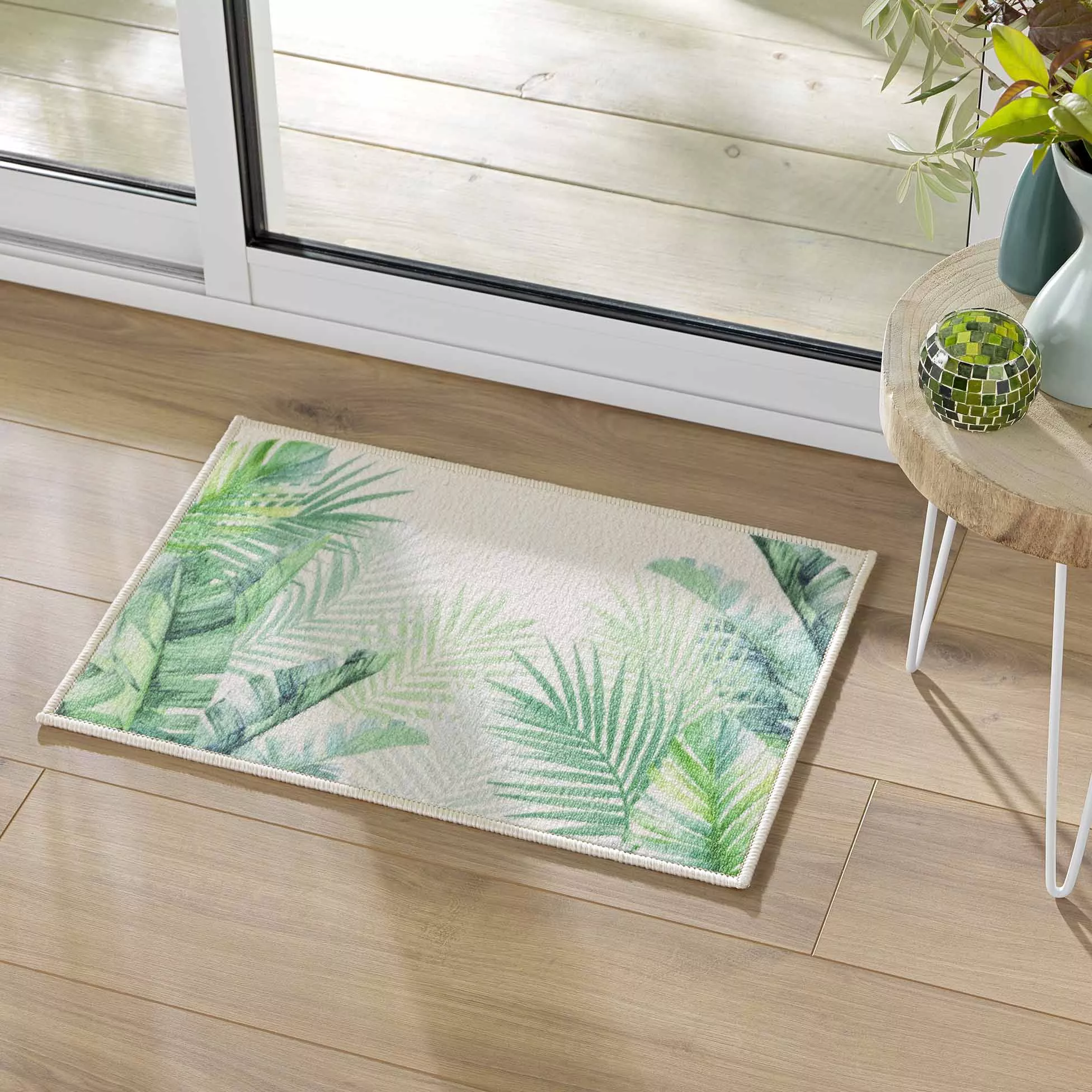 Tapis anti-salissures feuilles 40x60cm NATIVE