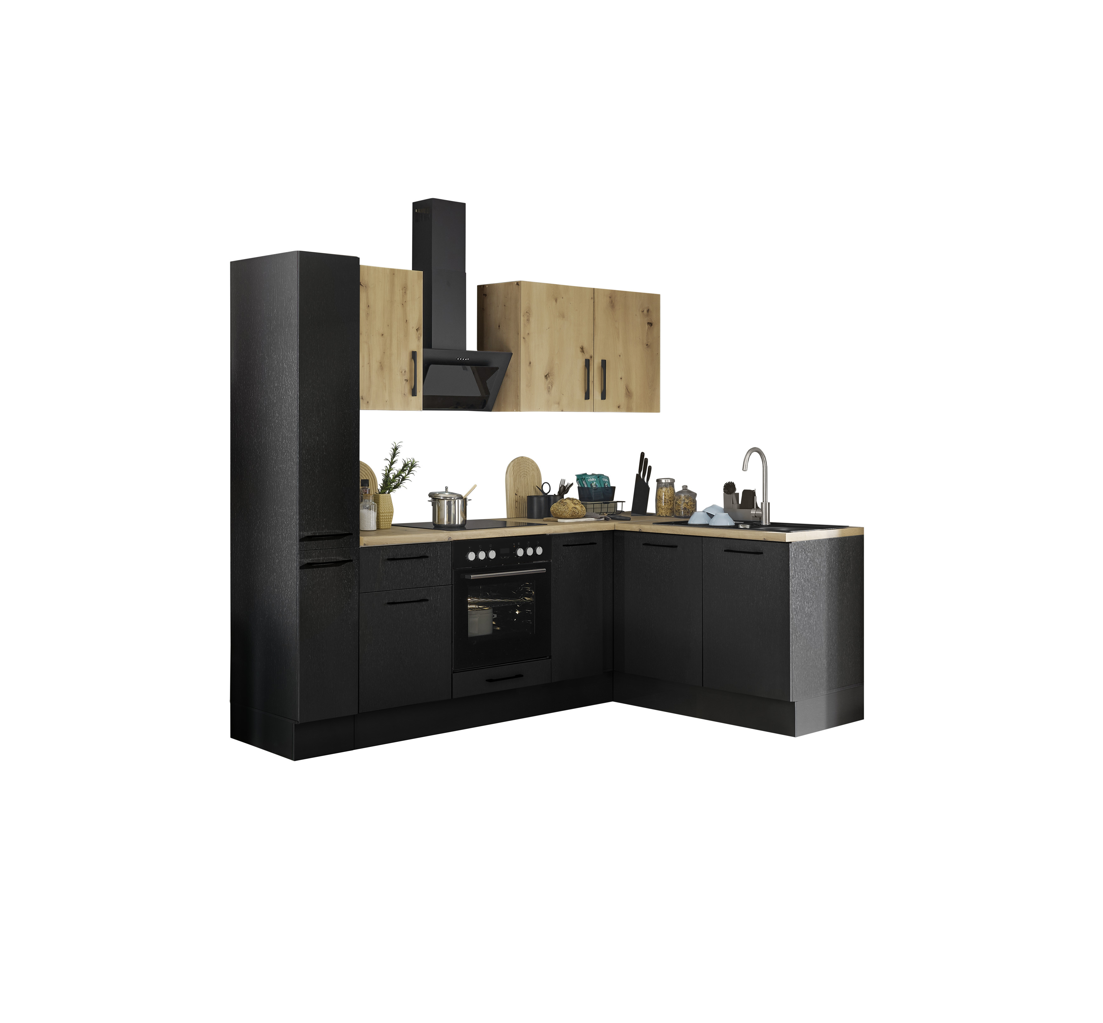 Bloc cuisine avec électroménager CORNWALL (cuisine d'angle-armoire coulissante) IV Bloc cuisine avec électroménager CORNWALL (cuisine d'angle-armoire coulissante) IV