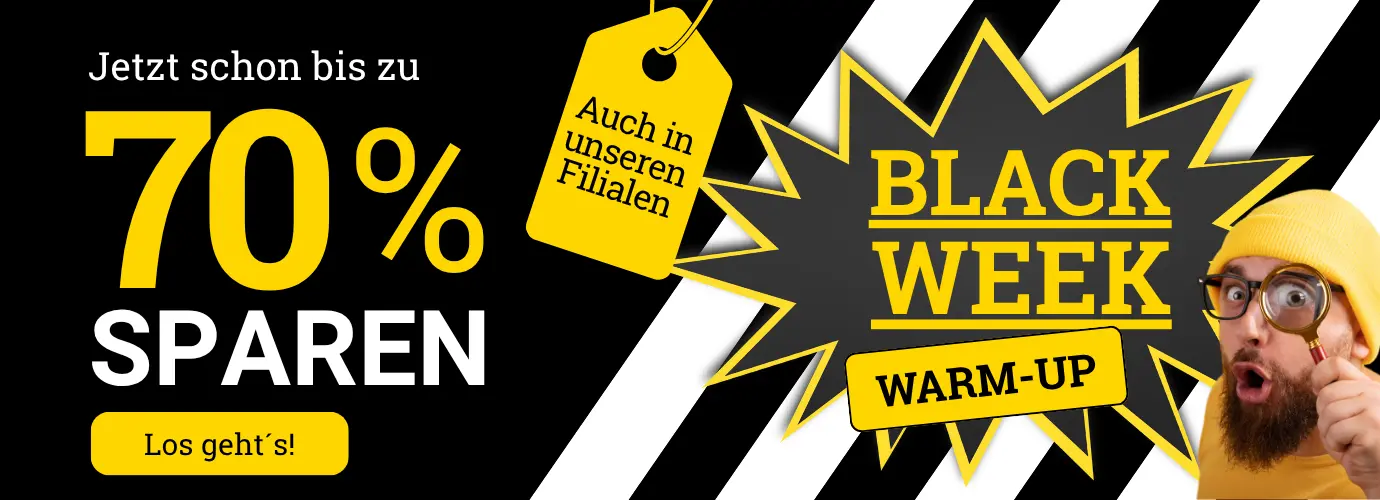 Blackweek Warm-Up bei MEGA Möbel > jetzt MEGA sparen!
