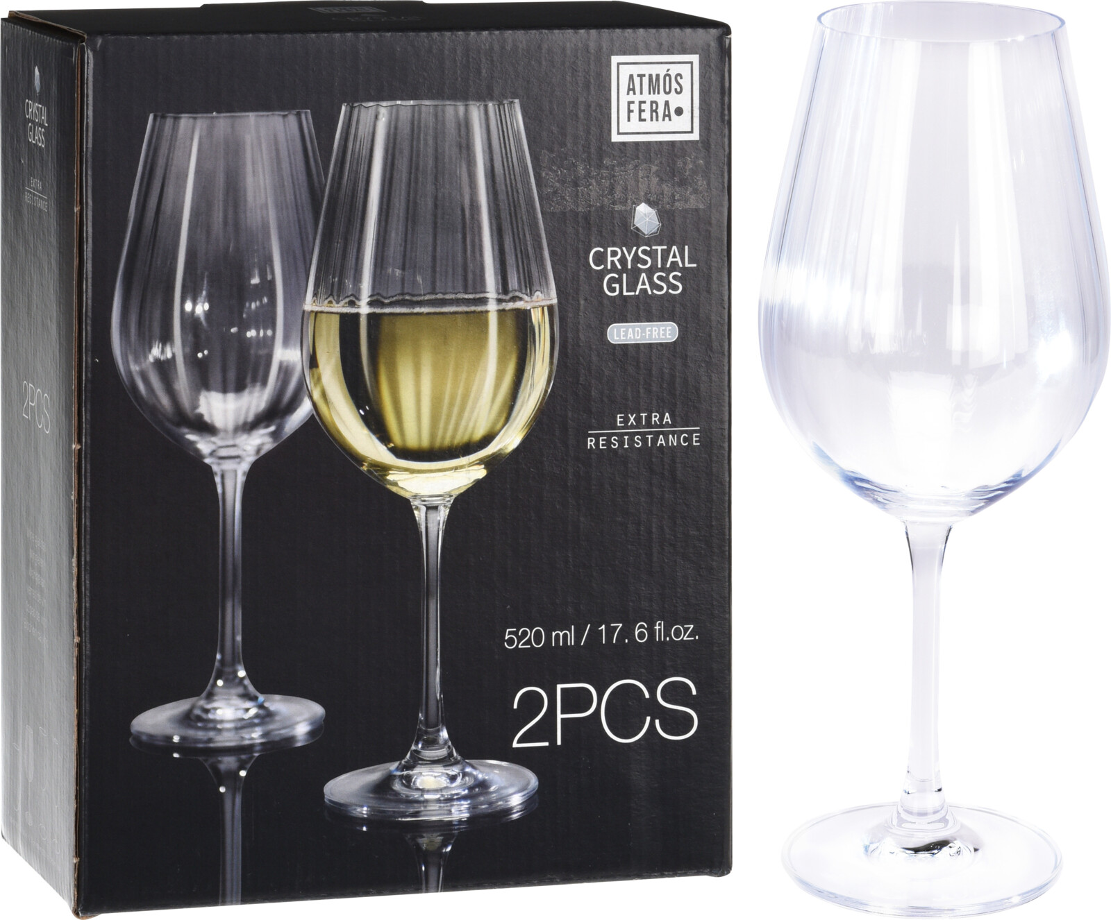 Verres à viin blanc 2 pièces