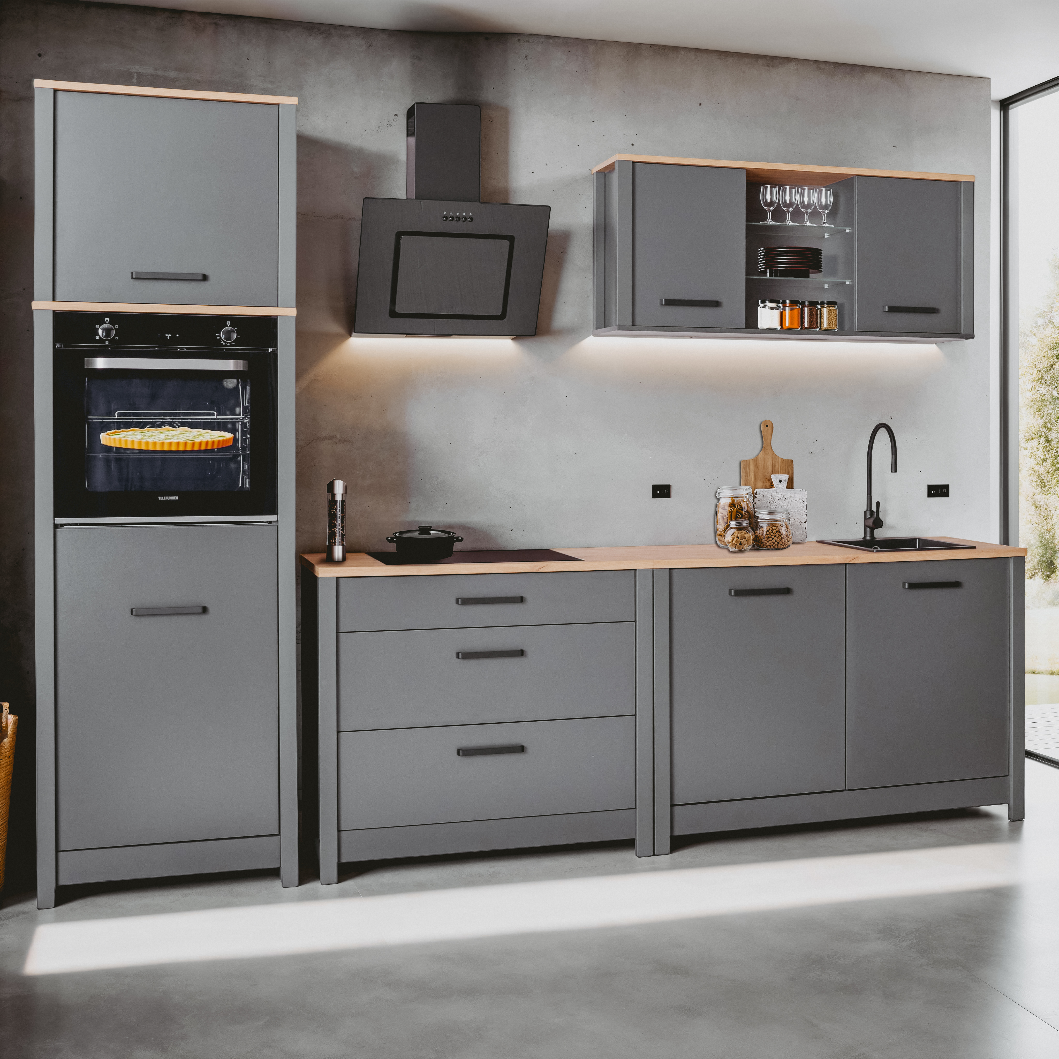 Bloc cuisine avec électroménager 5 ROTTERDAM Bloc cuisine avec électroménager 5 ROTTERDAM