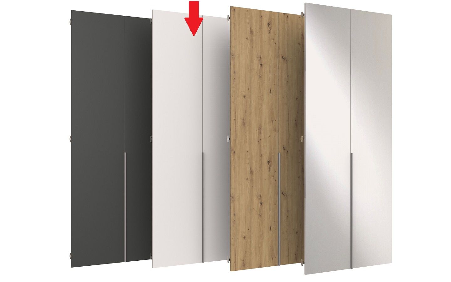 Lot de 2 portes pour armoire à portes battantes EASY PLUS