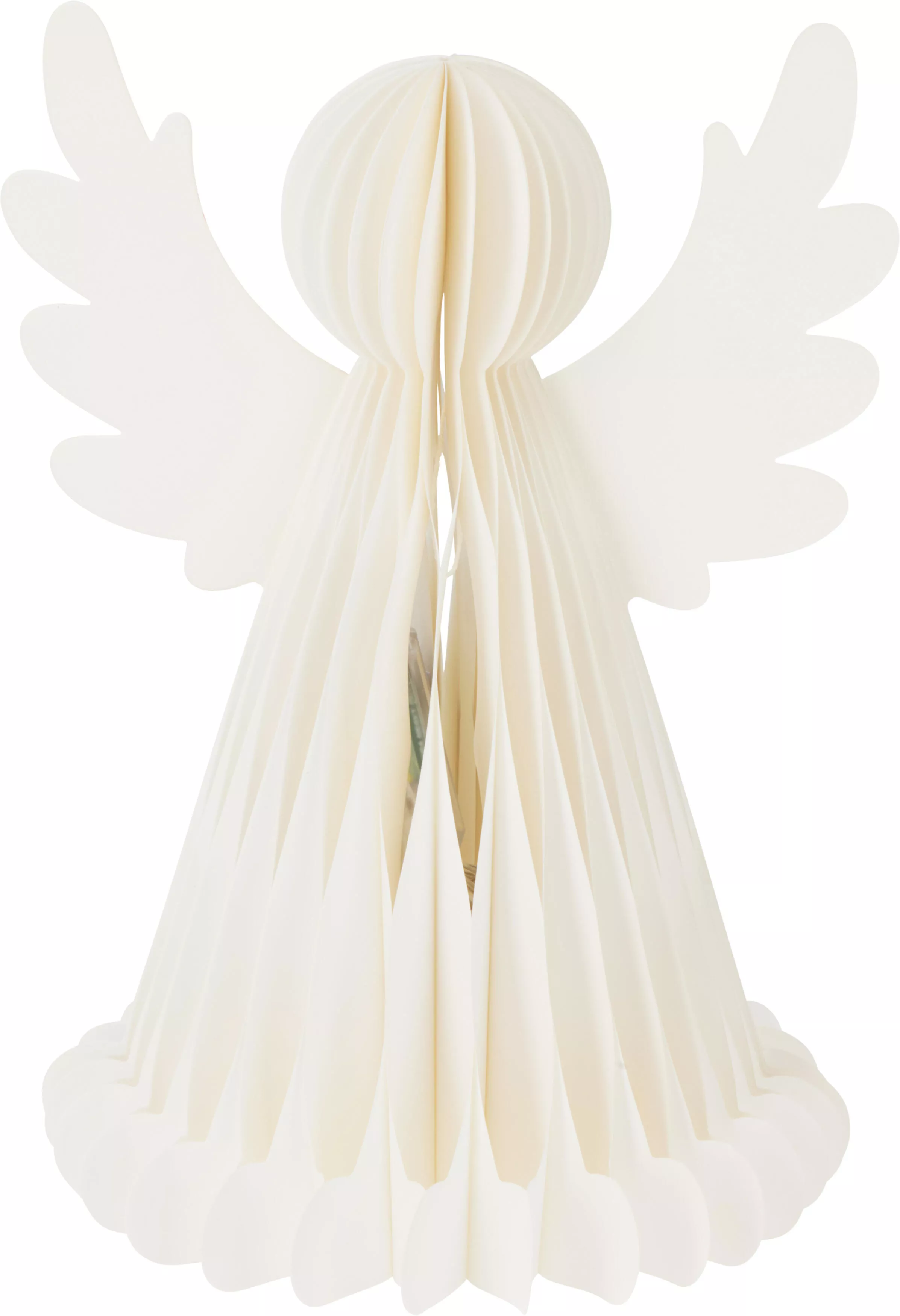 Ange en papier avec LED CHRISTMAS