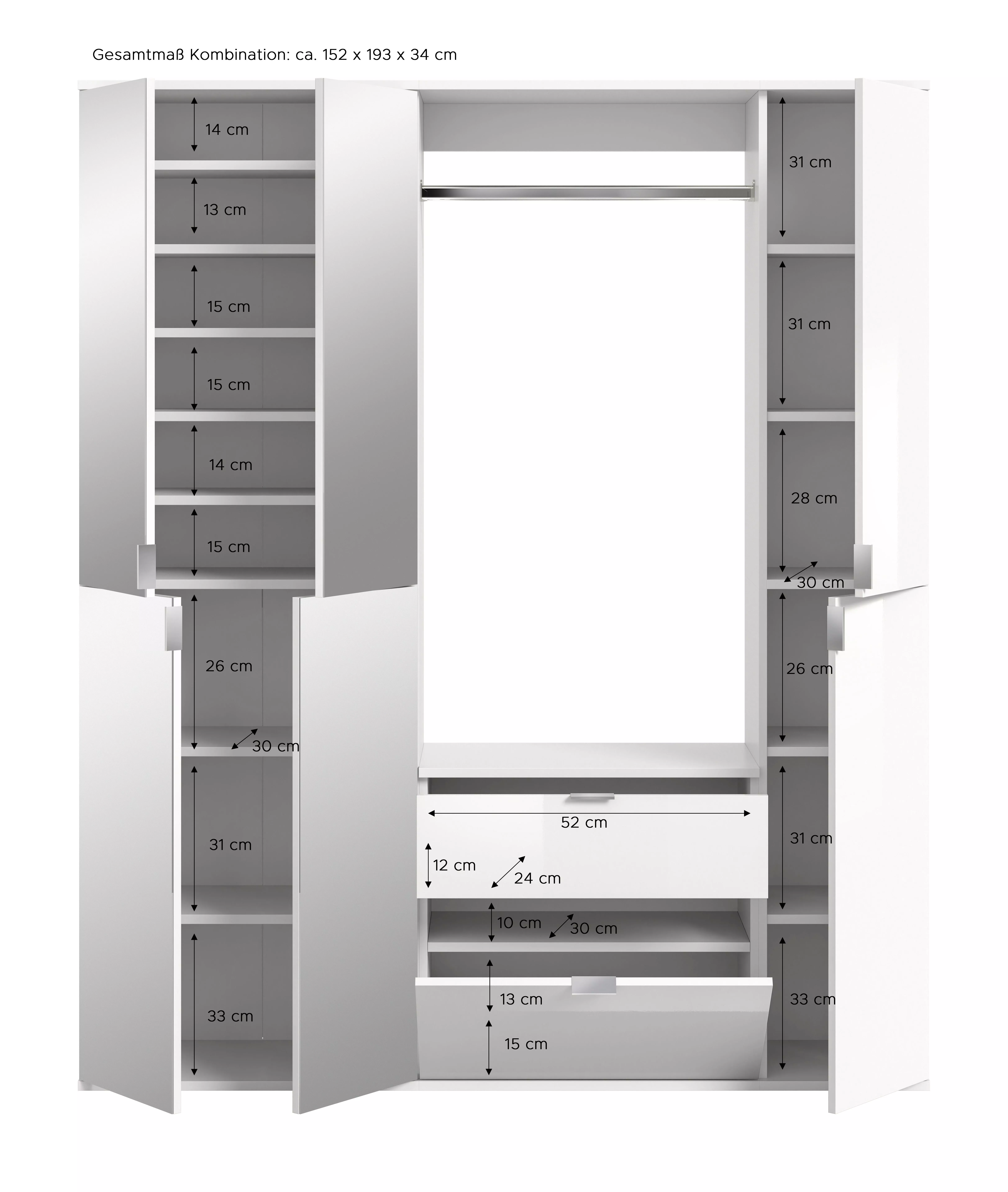 Vestiaire combiné 5 éléments BODITE
