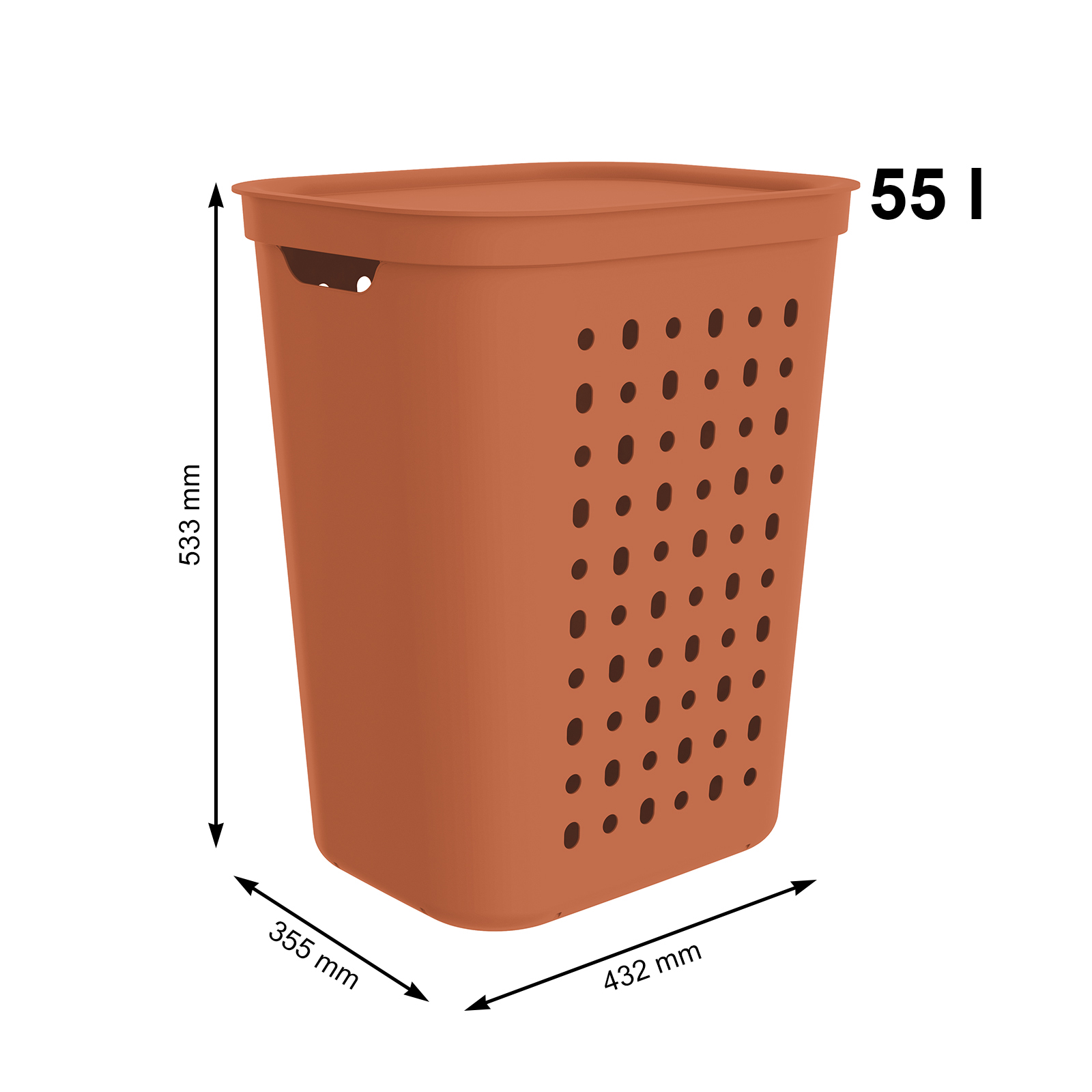 Wäschesammler 55 Liter JONA
