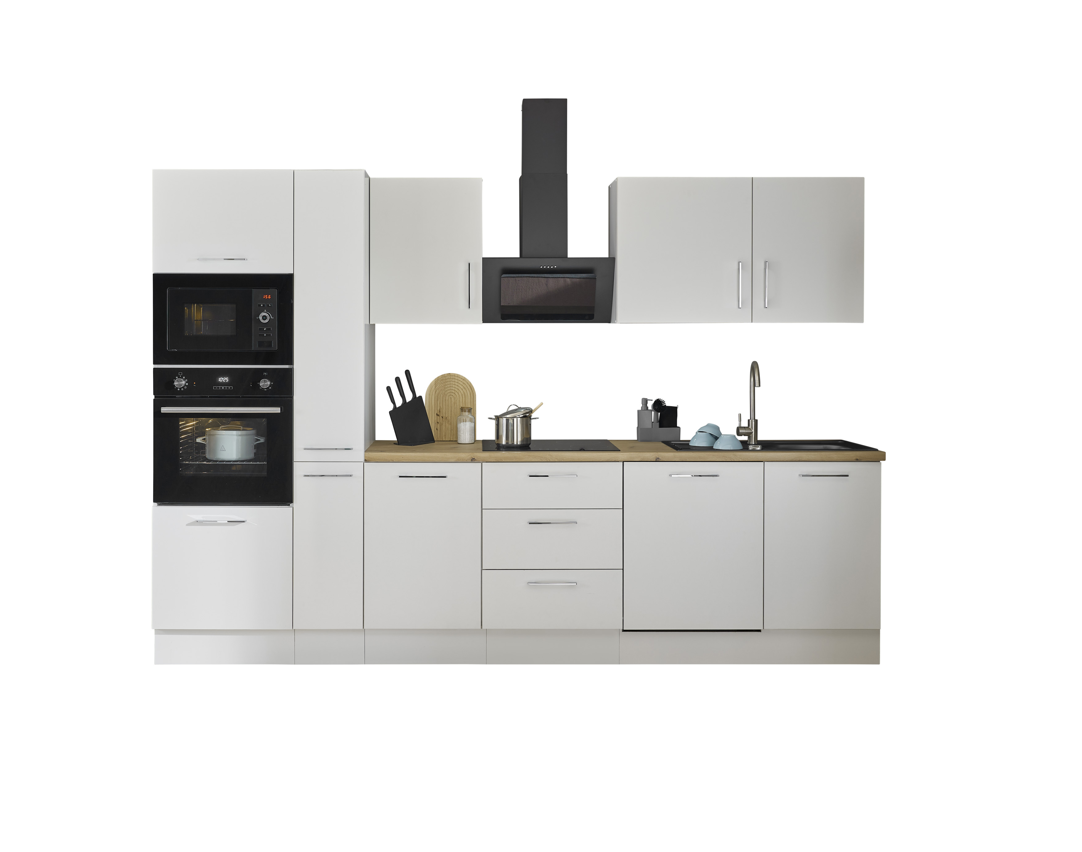 Bloc cuisine avec électroménager CORNWALL (bloc cuisine-four-lave-vaisselle-micro-ondes-armoire coulissante) II Bloc cuisine avec électroménager CORNWALL (bloc cuisine-four-lave-vaisselle-micro-ondes-armoire coulissante) II