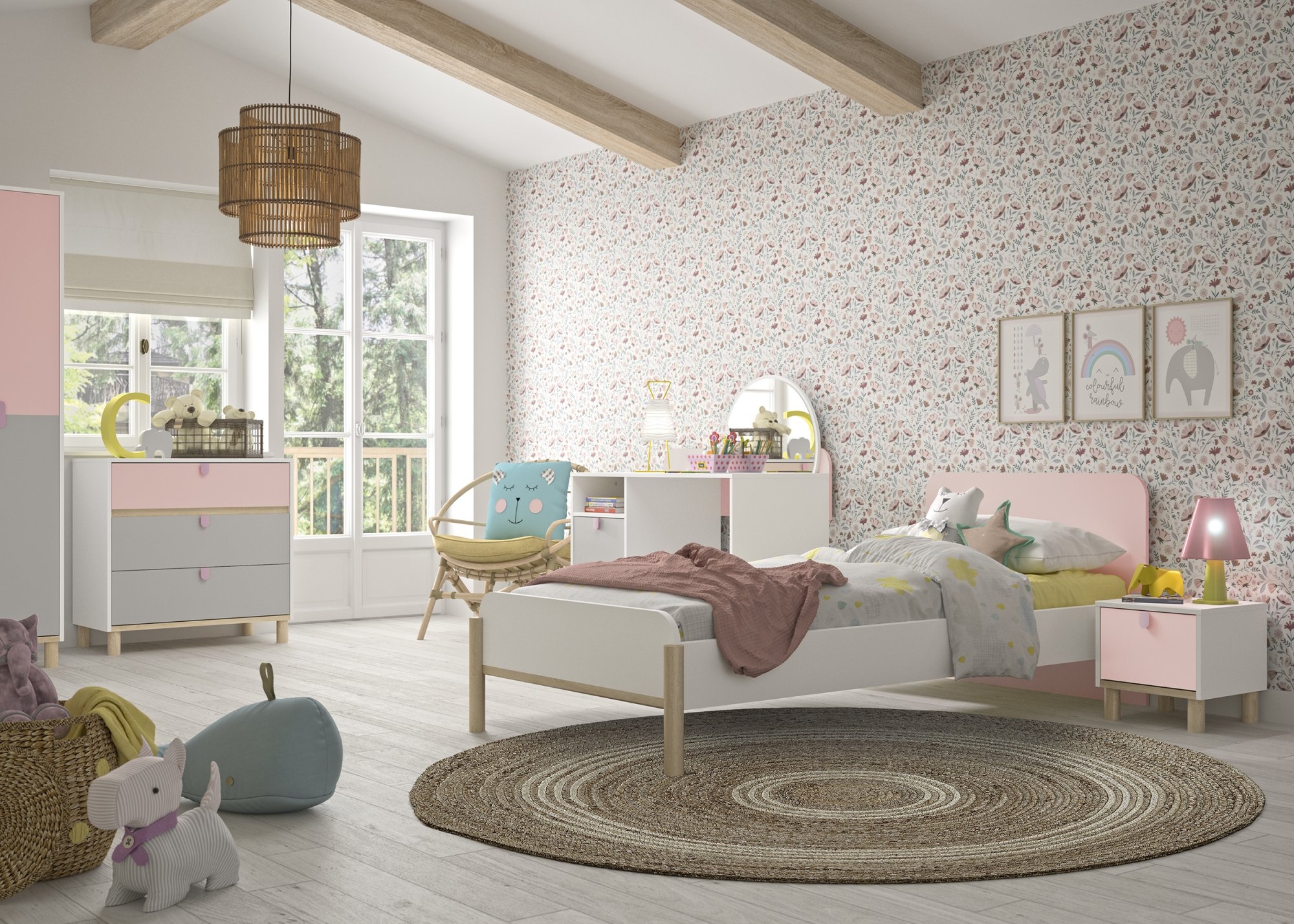 Chambre enfant 5 éléments LUCIA