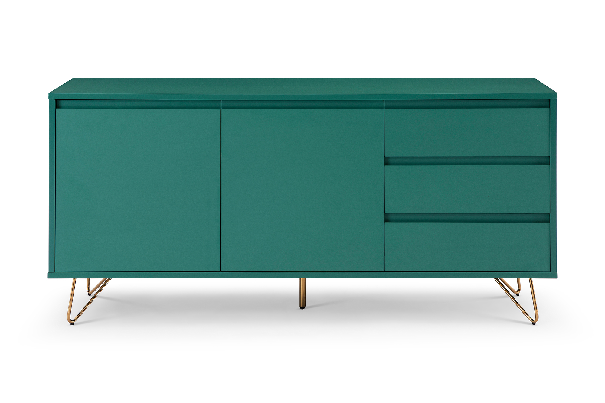 Sideboard LEUWILIANG | grün-goldfarben | 511091-3