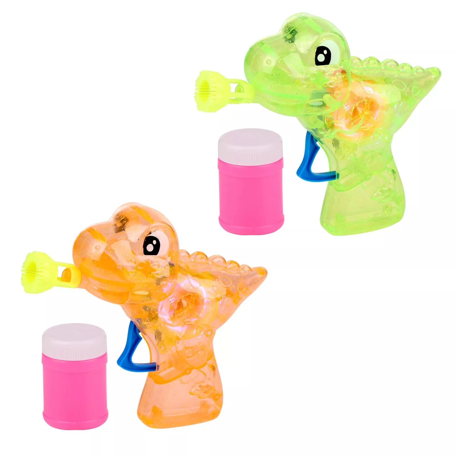 Seifenblasenpistole Dino mit LED BUBBLES