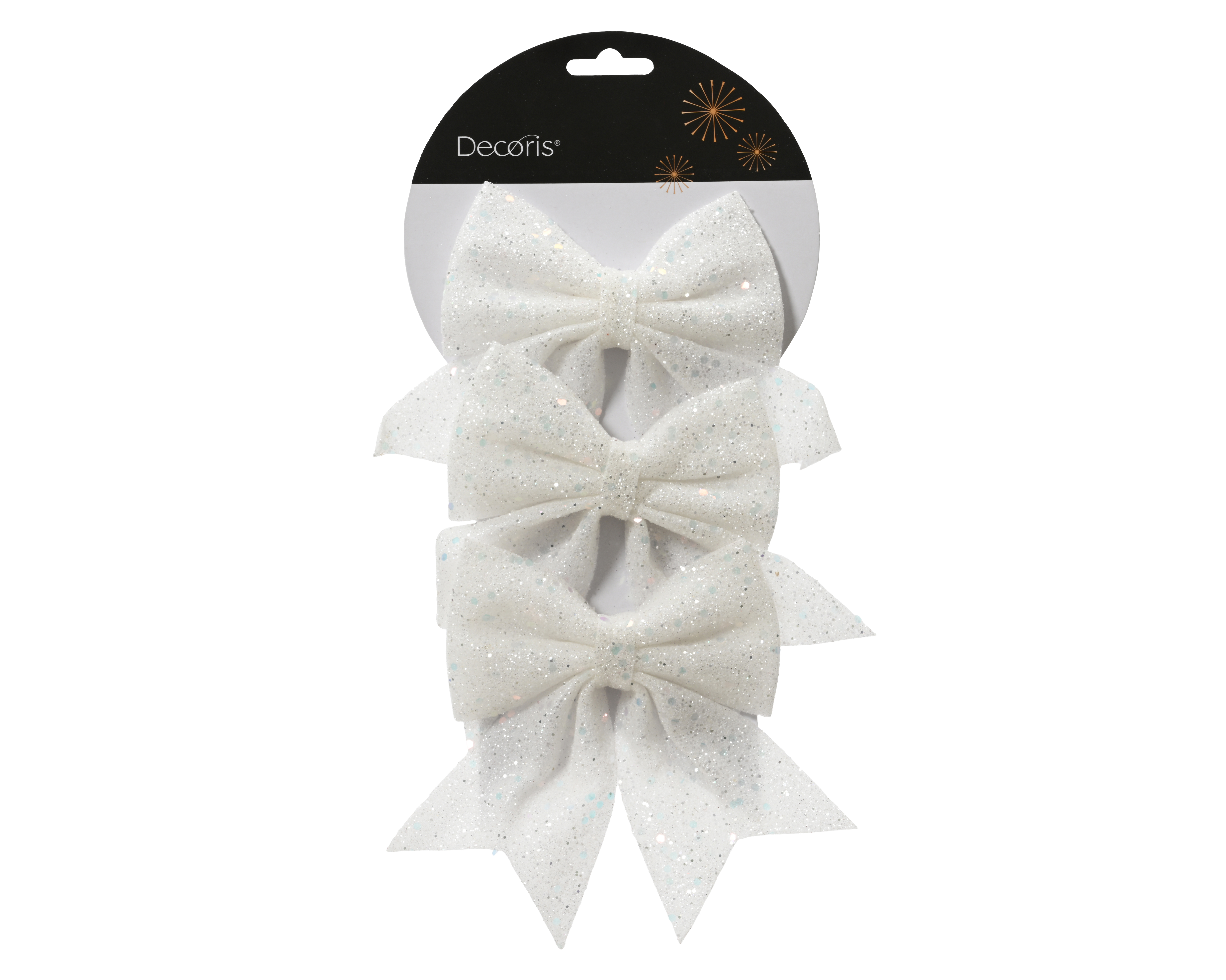 Schleifen Glitter 3er Set  CHRISTMAS