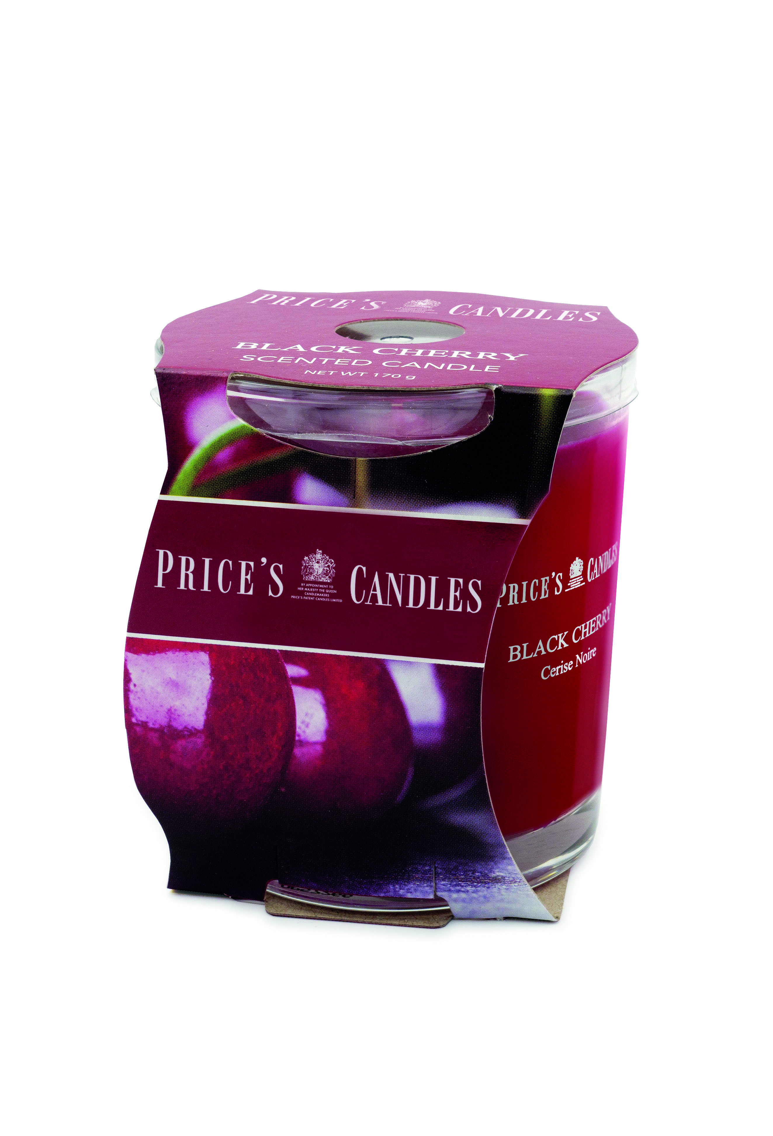 Bougie parfumée dans pot en verre Black Cherry PRICES Bougie parfumée dans pot en verre Black Cherry PRICES