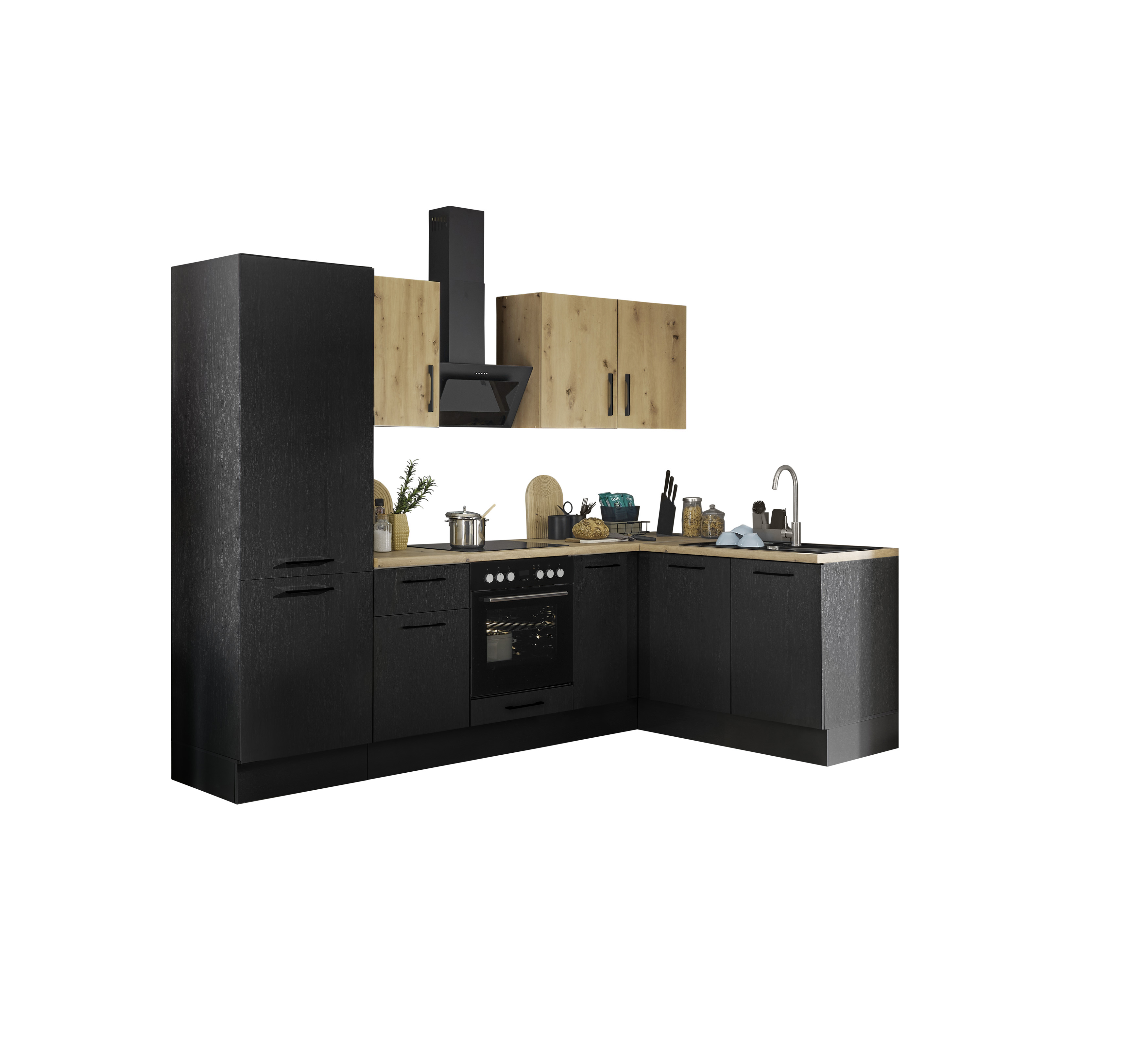 Bloc cuisine avec électroménager CORNWALL (cuisine d'angle-réfrigérateur) IV Bloc cuisine avec électroménager CORNWALL (cuisine d'angle-réfrigérateur) IV