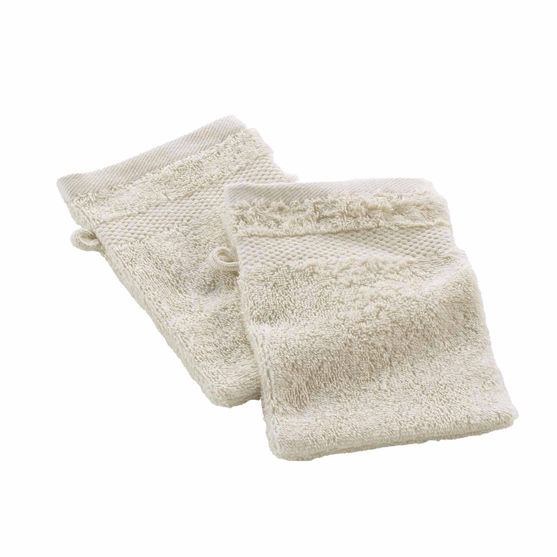 Lot de 2 gants de toilette UNI