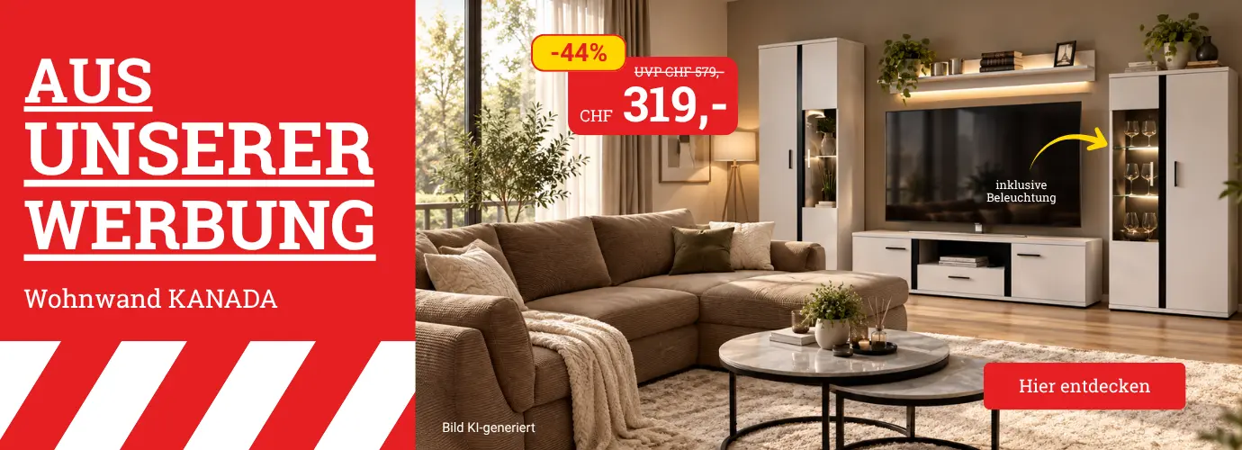 Aus unserer Werbung! Wohnwand KANADA. Hier entdecken>