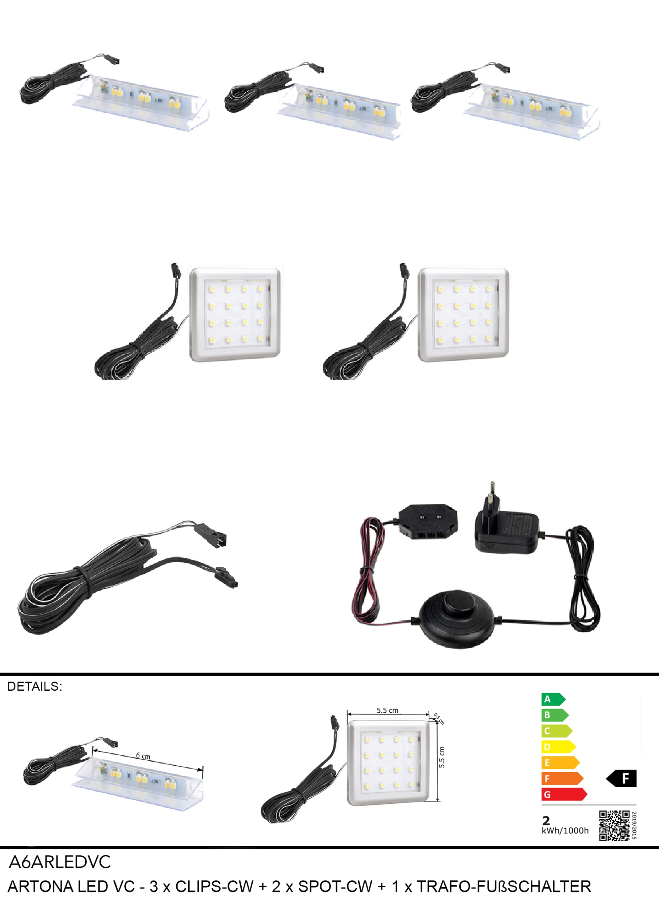 Kit d'éclairage LED VC CARTAGO