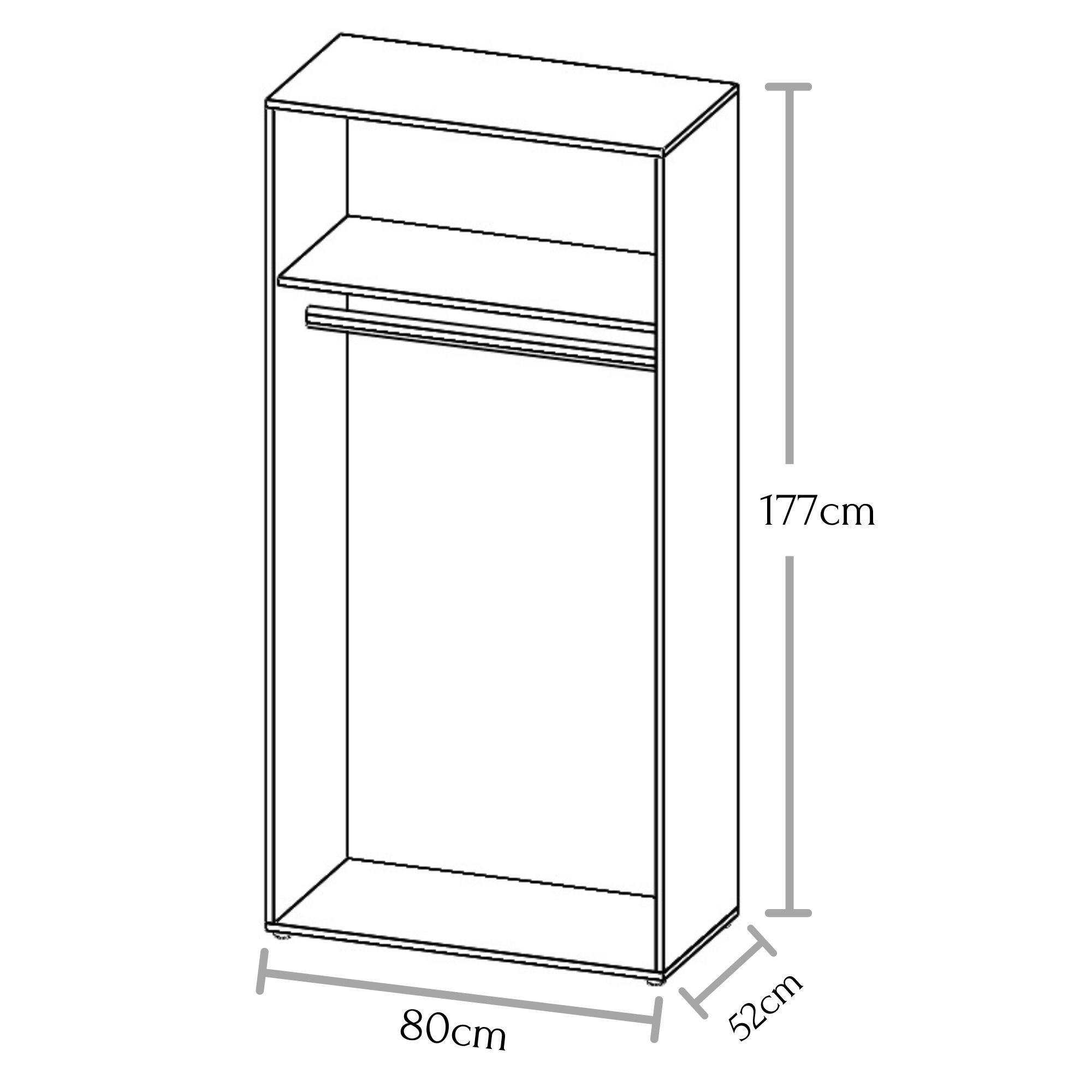 Armoire à portes battantes BASE 2