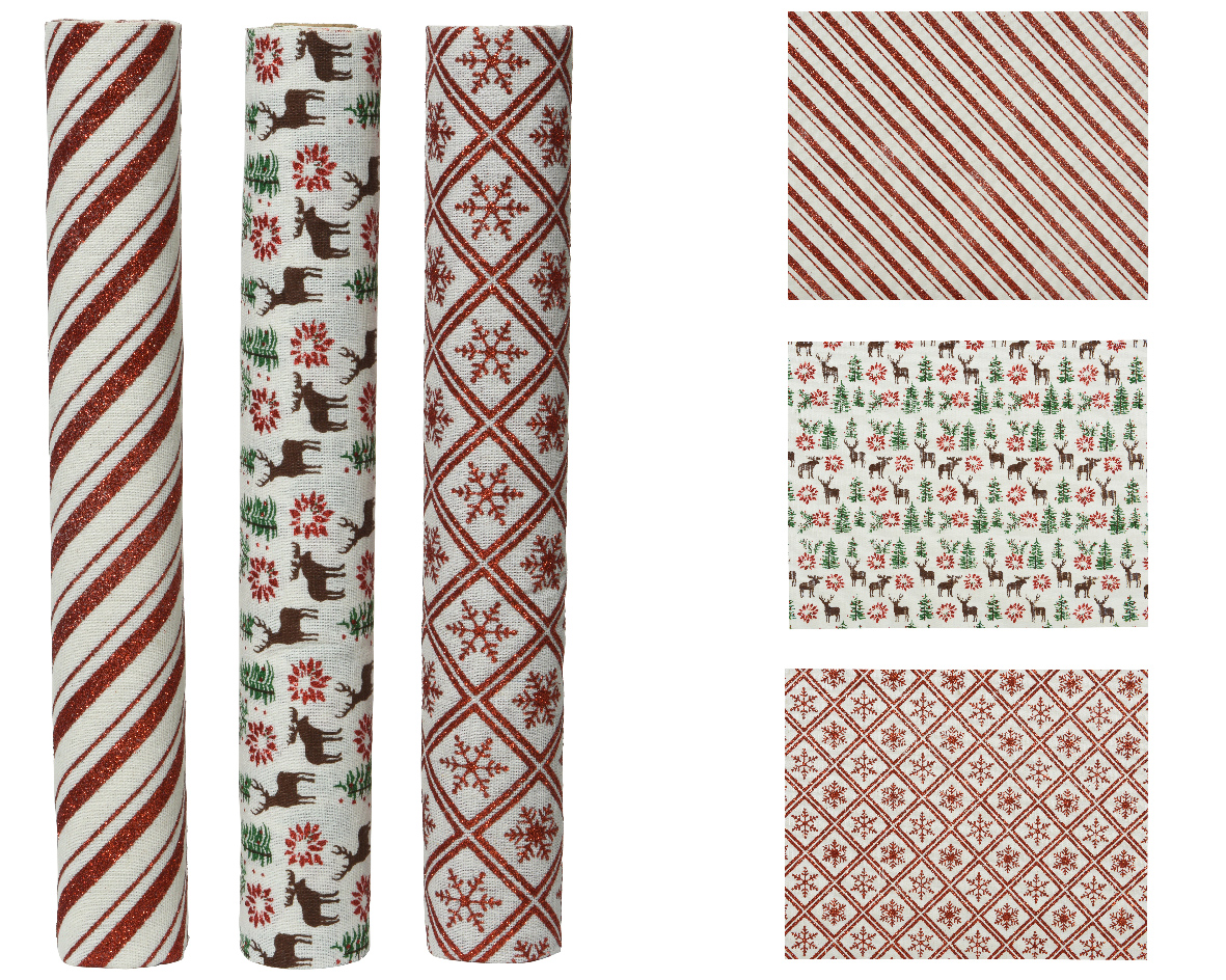 Rouleau de tissu décoratif WEIHNACHTEN