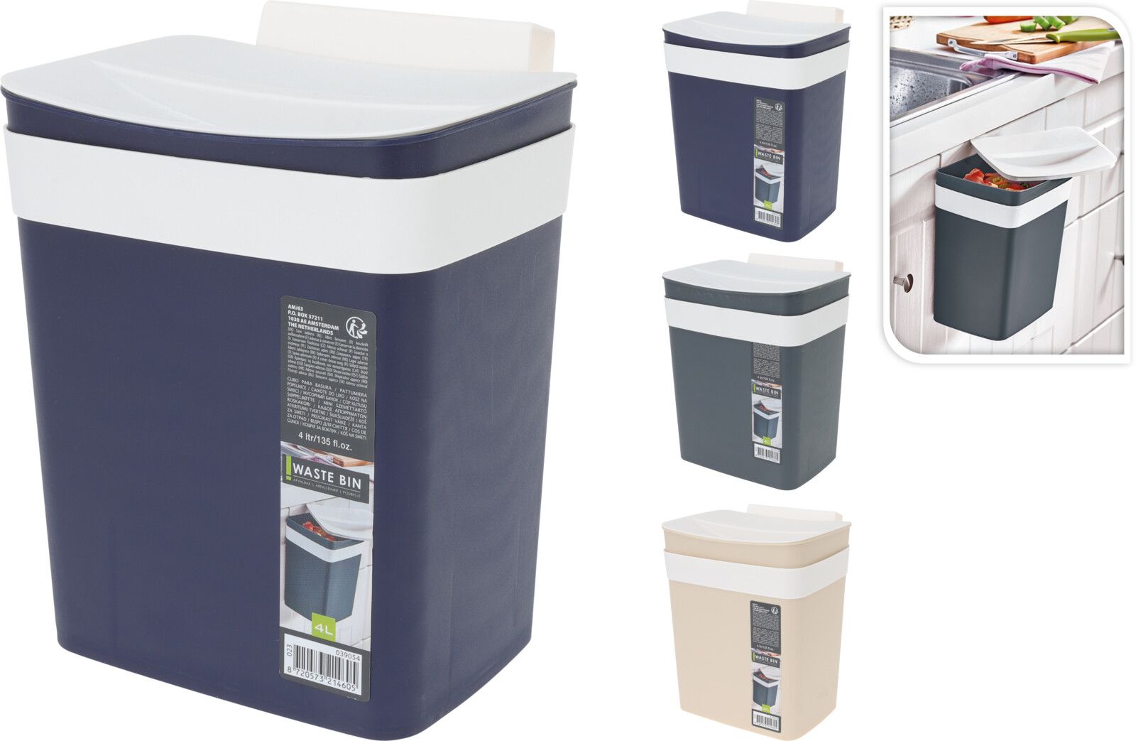 Schrank Abfalleimer 4 Liter BERND Schrank Abfalleimer 4 Liter BERND