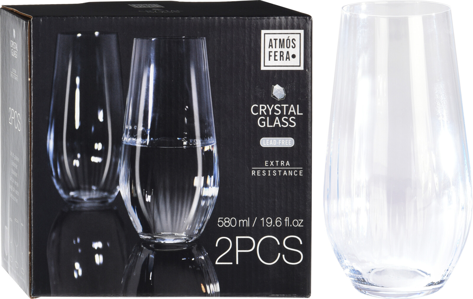 Verres à eau 2 pièces