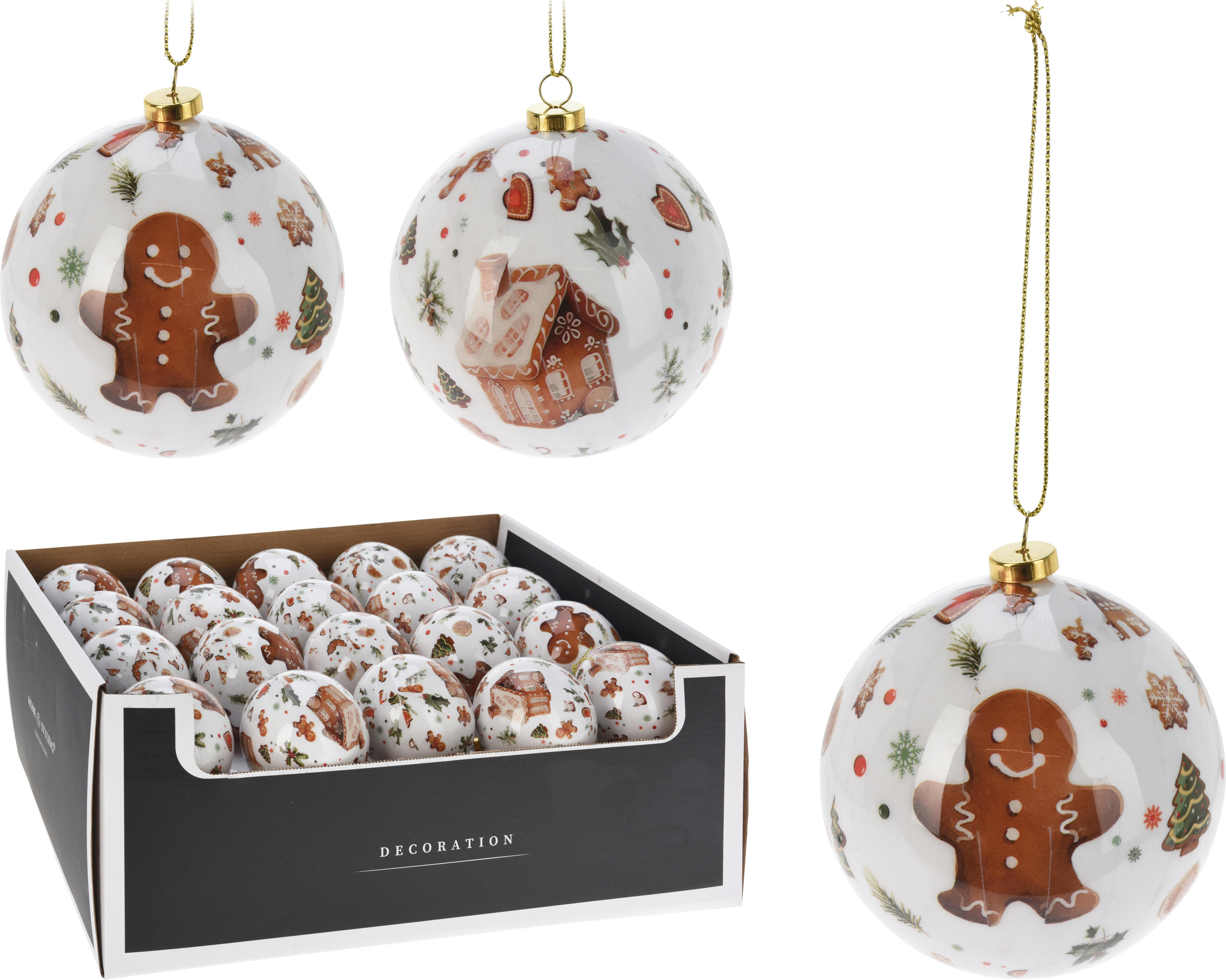 Weihnachtskugel Lebkuchen CHRISTMAS