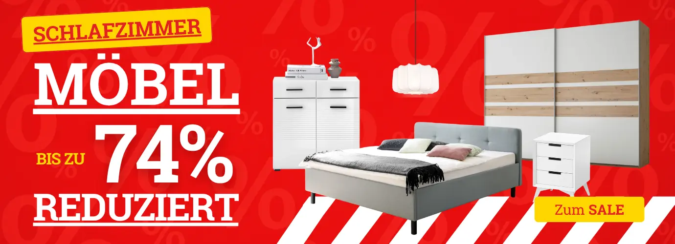 MEGA SPAREN! Schlafzimmermöbel bis zu 75% reduziert