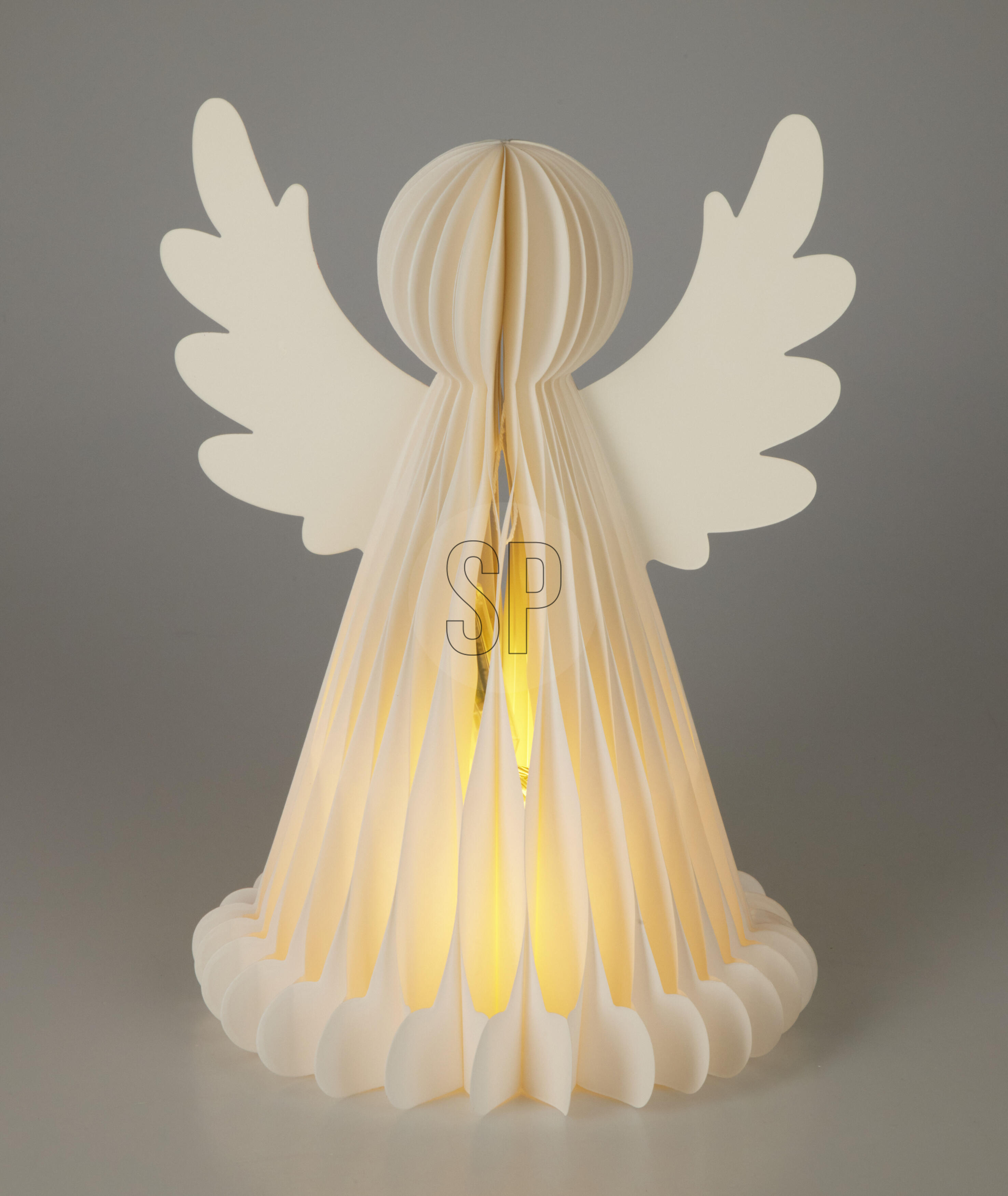 Ange en papier avec LED CHRISTMAS Ange en papier avec LED CHRISTMAS