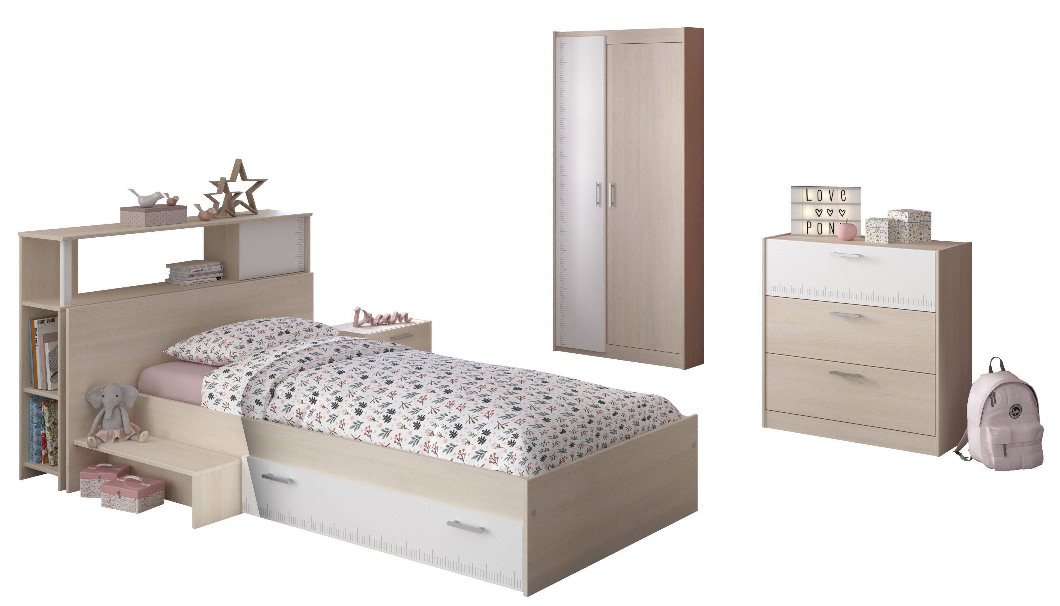 Chambre junior 5 éléments CHARLY 16 Chambre junior 5 éléments CHARLY 16