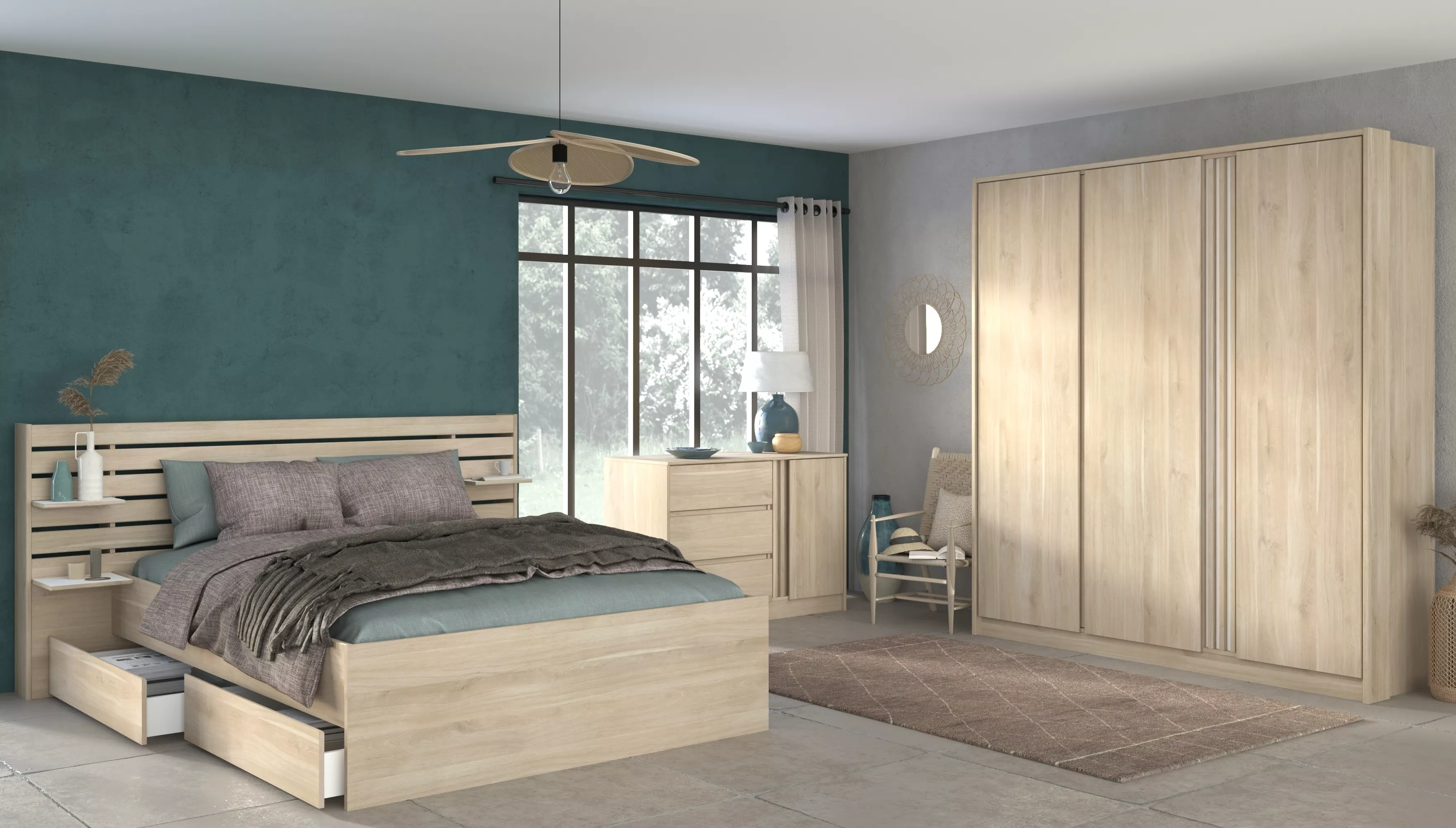 Schlafzimmer 3-teilig  MIAMI 27