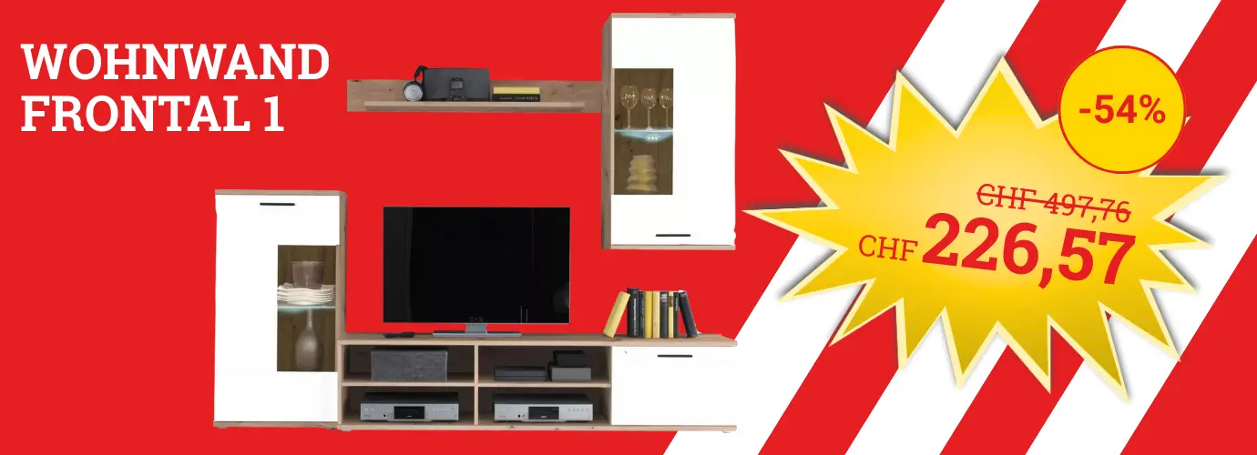Unser MEGA Preis-Hit! Wohnwand FRONTAL 1