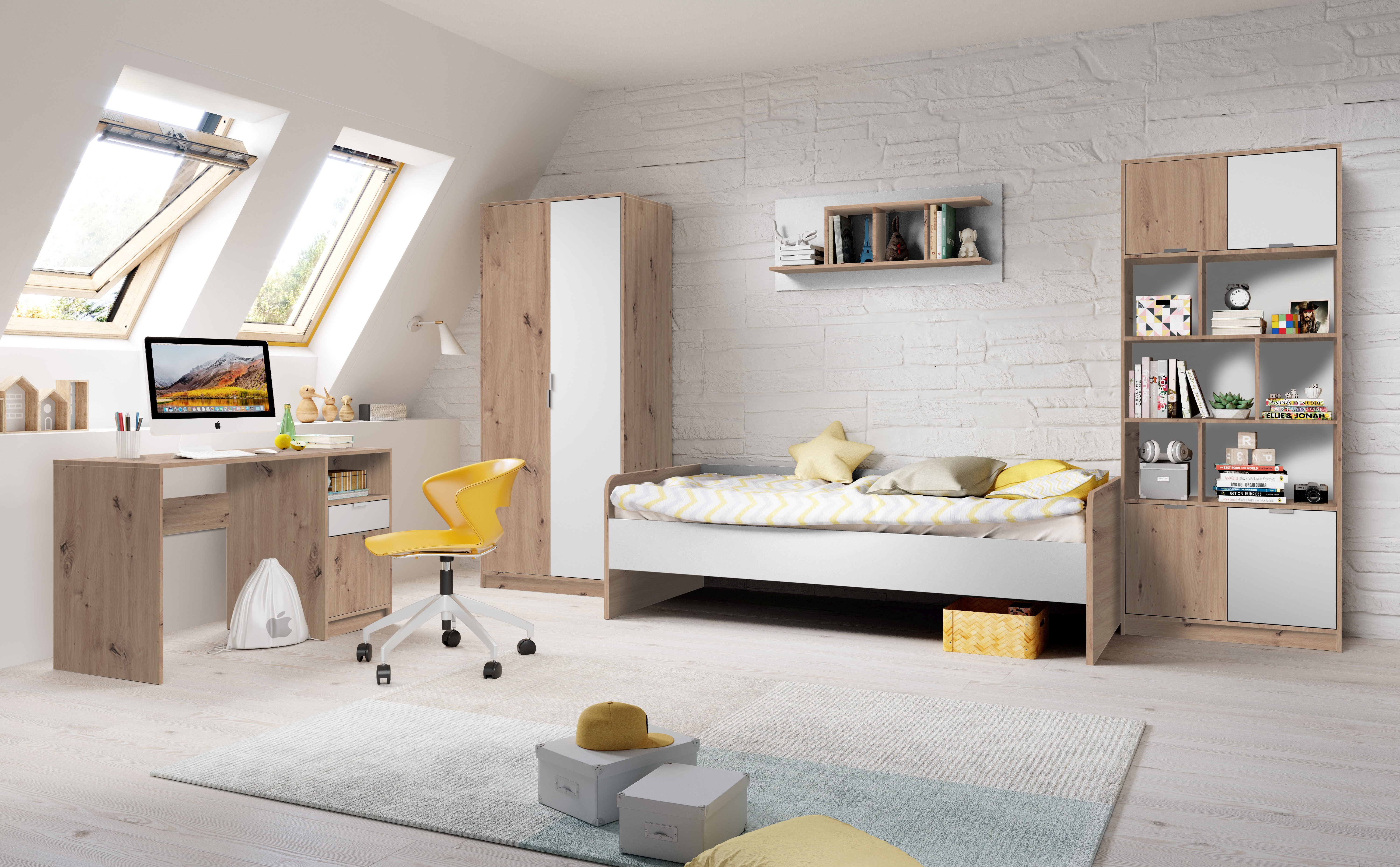 Jugendzimmer-Set 4-teilig KARLA Jugendzimmer-Set 4-teilig KARLA