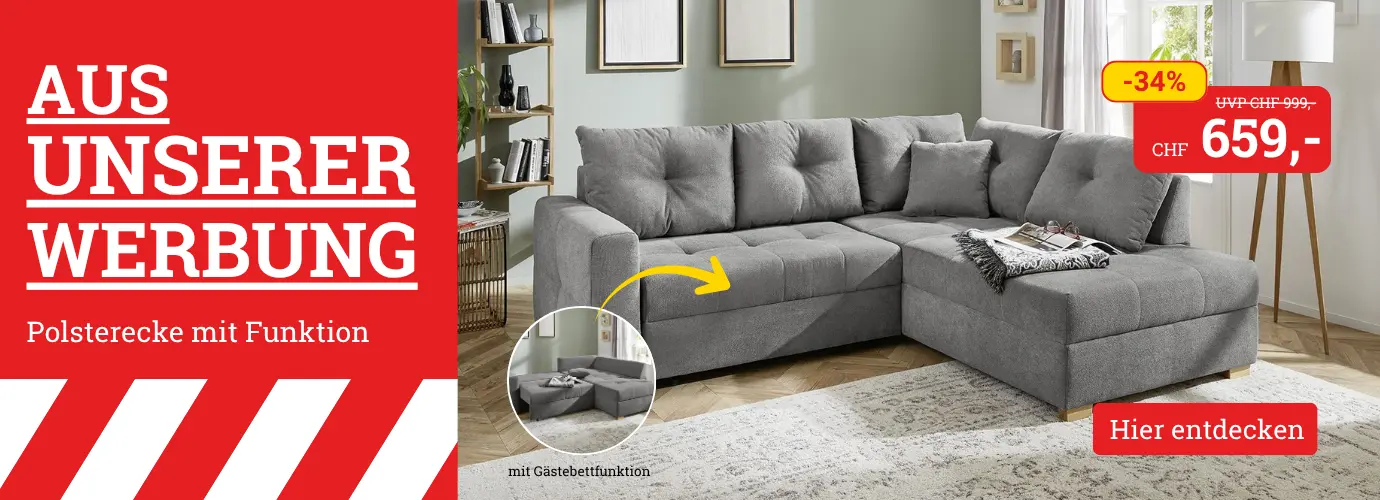 Aus unserer Werbung! Polsterecke mit Funktion HEIDELBERG