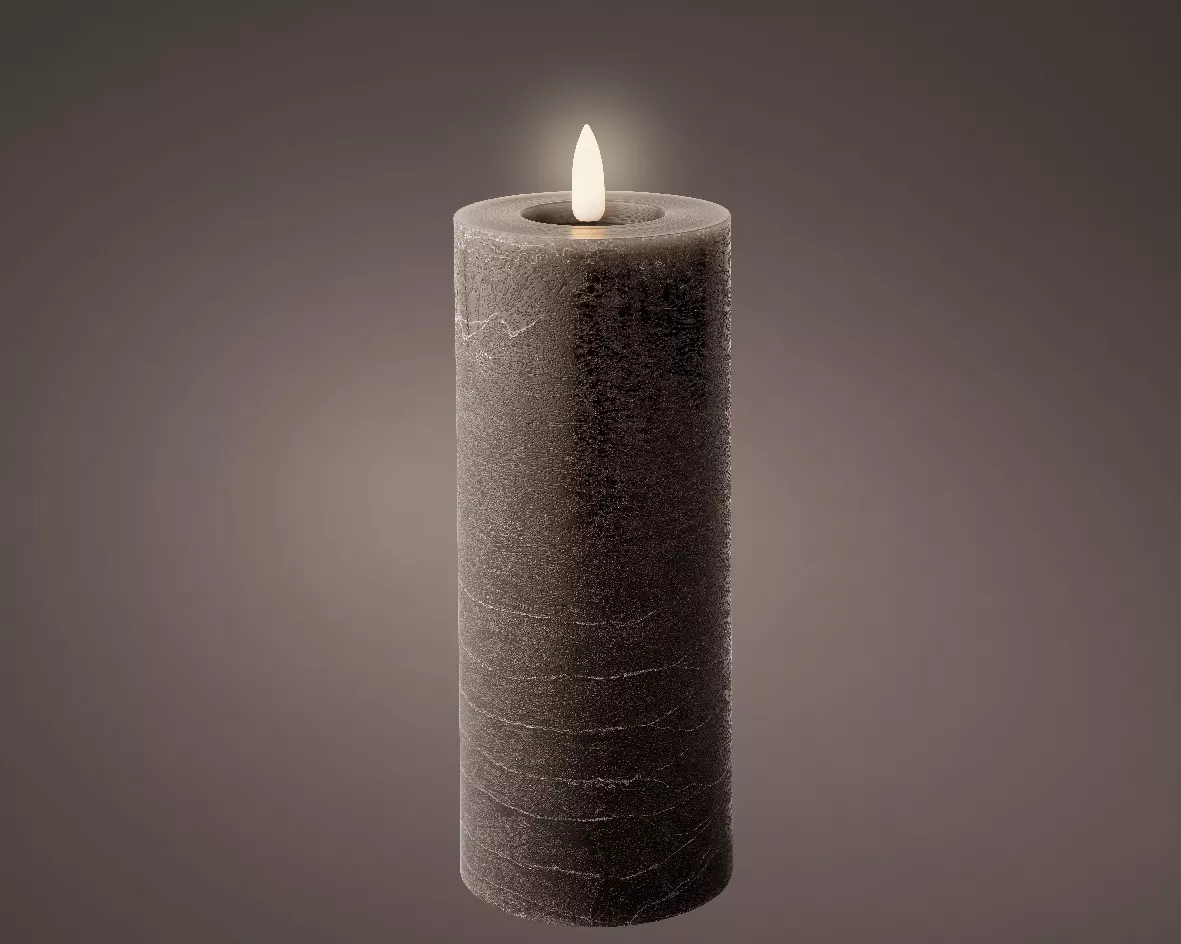 Bougie LED en cire véritable RUSTIK