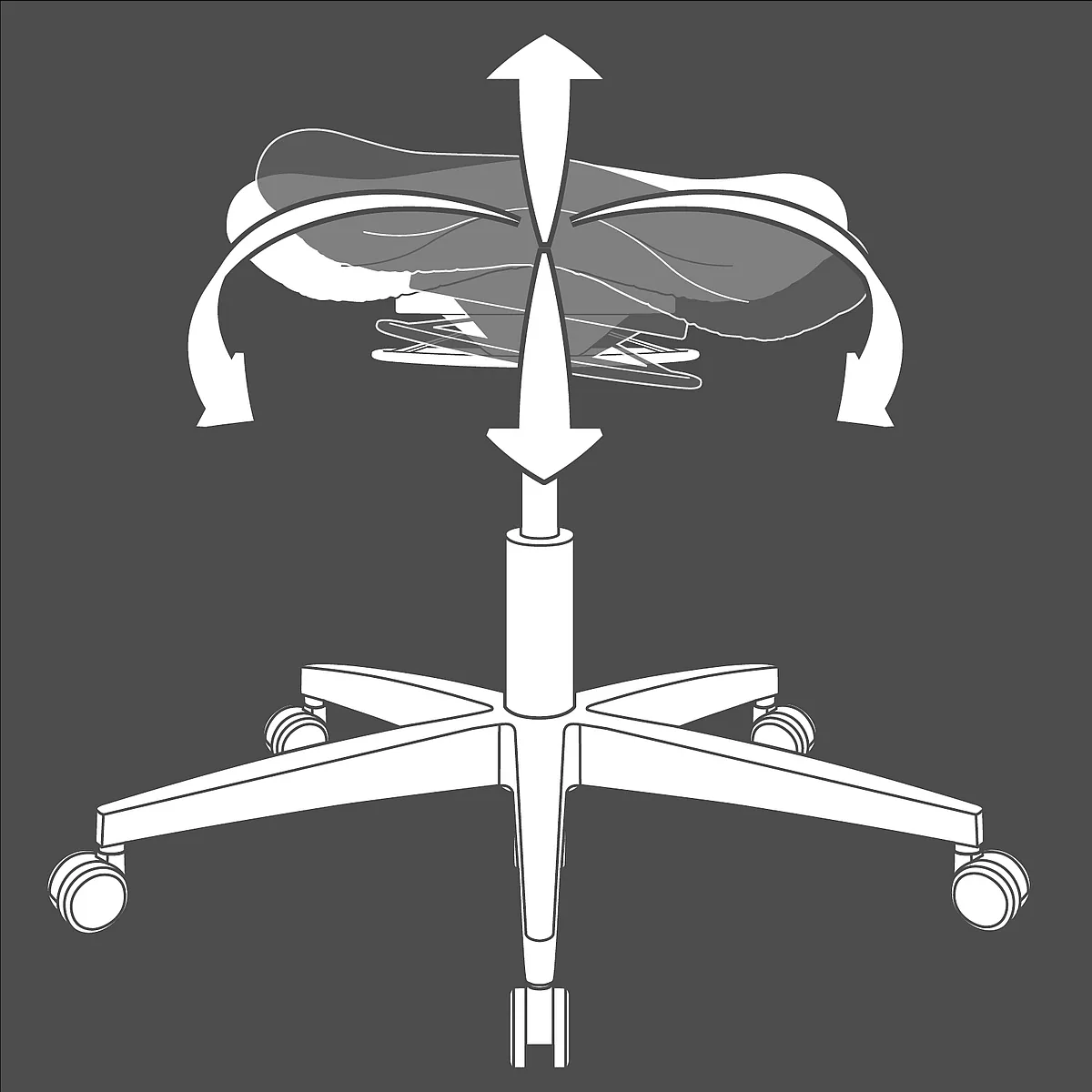 Tabouret fitness SITNESS CREATIVE 400