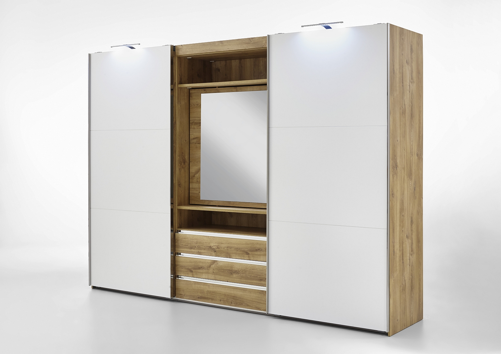Armoire à portes coulissantes avec miroir pivotant intégré MAGIC Armoire à portes coulissantes avec miroir pivotant intégré MAGIC