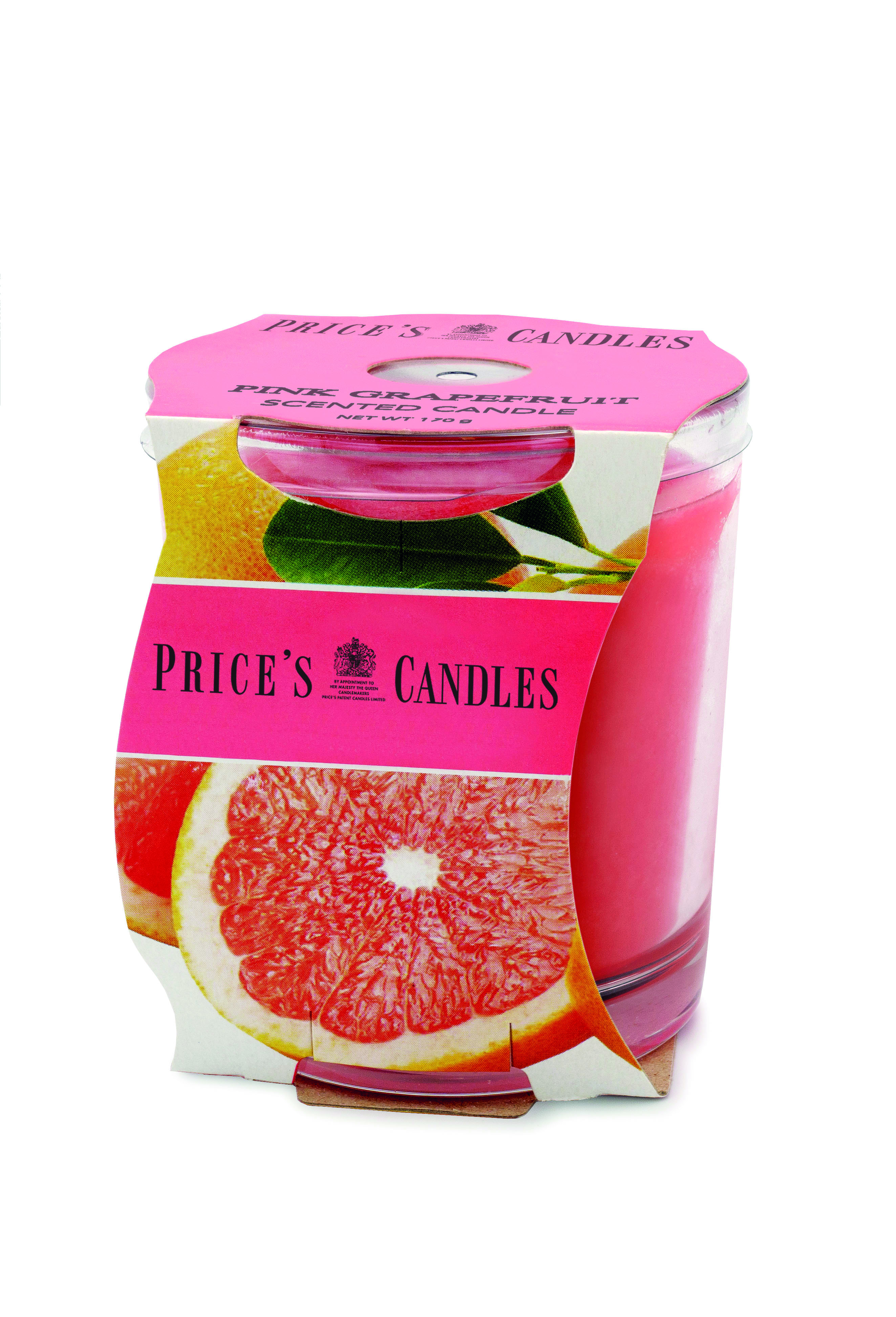 Bougie parfumée dans pot en verre Pink Grapefruit PRICES Bougie parfumée dans pot en verre Pink Grapefruit PRICES