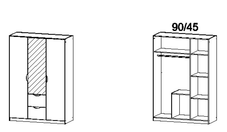 Armoire à portes battantes ALVARA