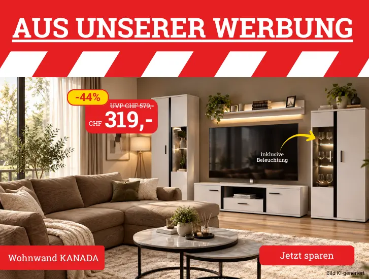 Aus unserer Werbung! Wohnwand KANADA. Hier entdecken>
