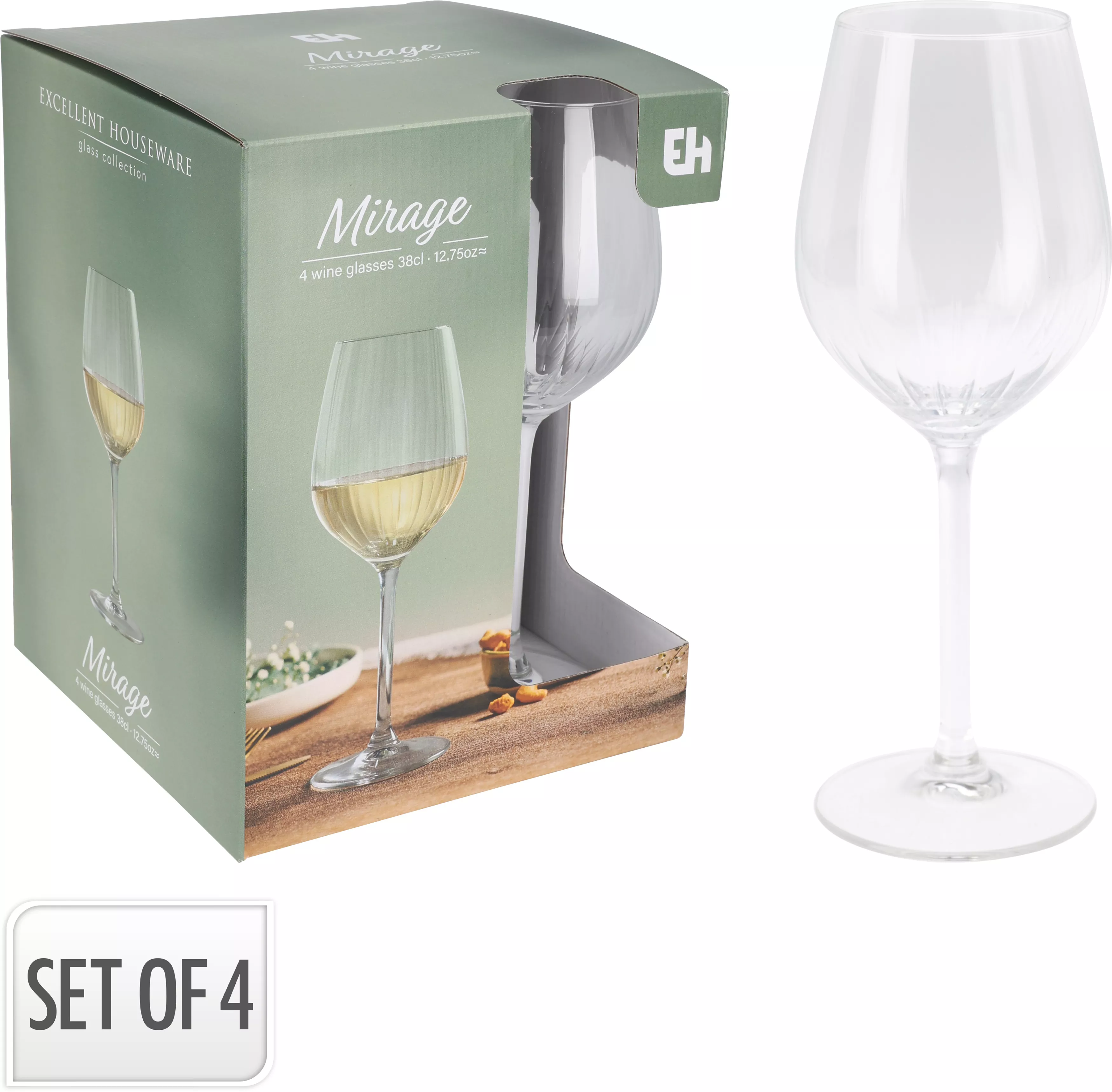 Lot de 4 verres à vin blanc KITCHEN