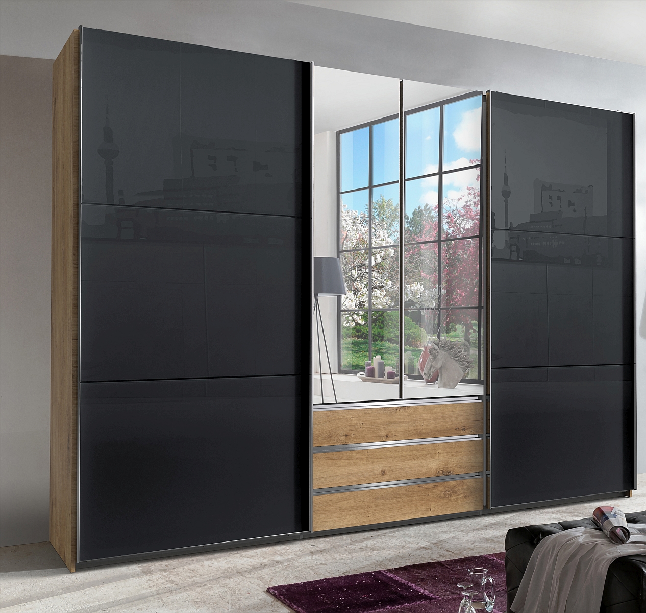 Dreh-/Schwebetürenschrank MAGIC GLAS Dreh-/Schwebetürenschrank MAGIC GLAS