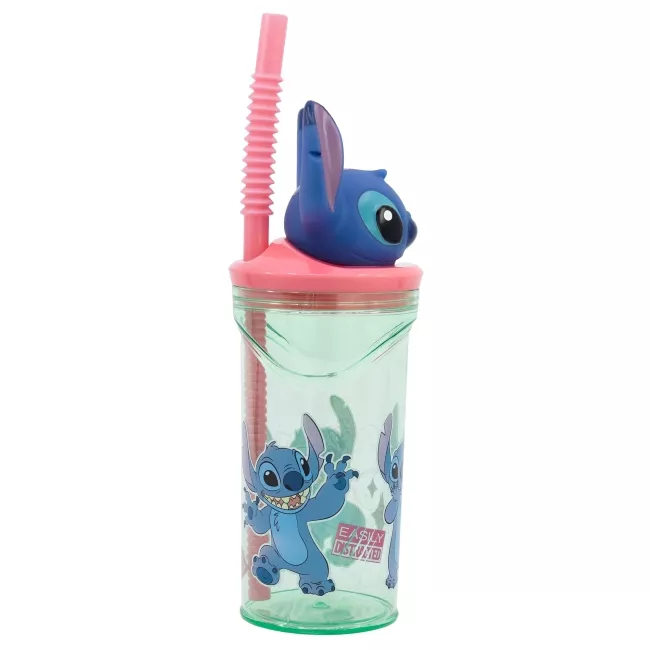 Gourde 3D Stitch avec paille STITCH