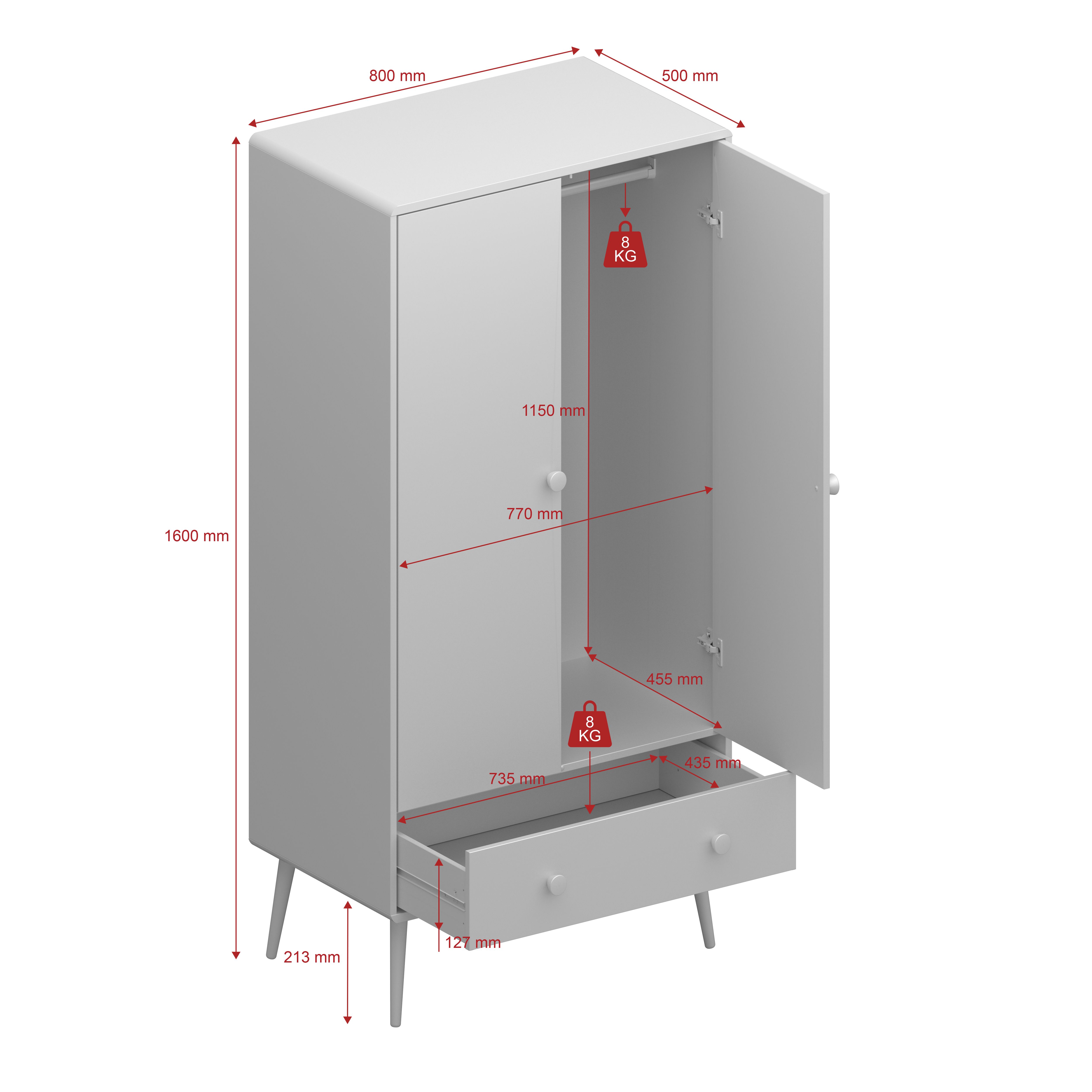 Kleiderschrank GAIA 100