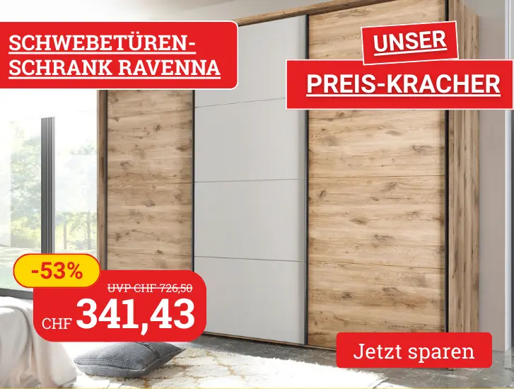 Schwebetürenschrank RAVENNA -> jetzt MEGA sparen!