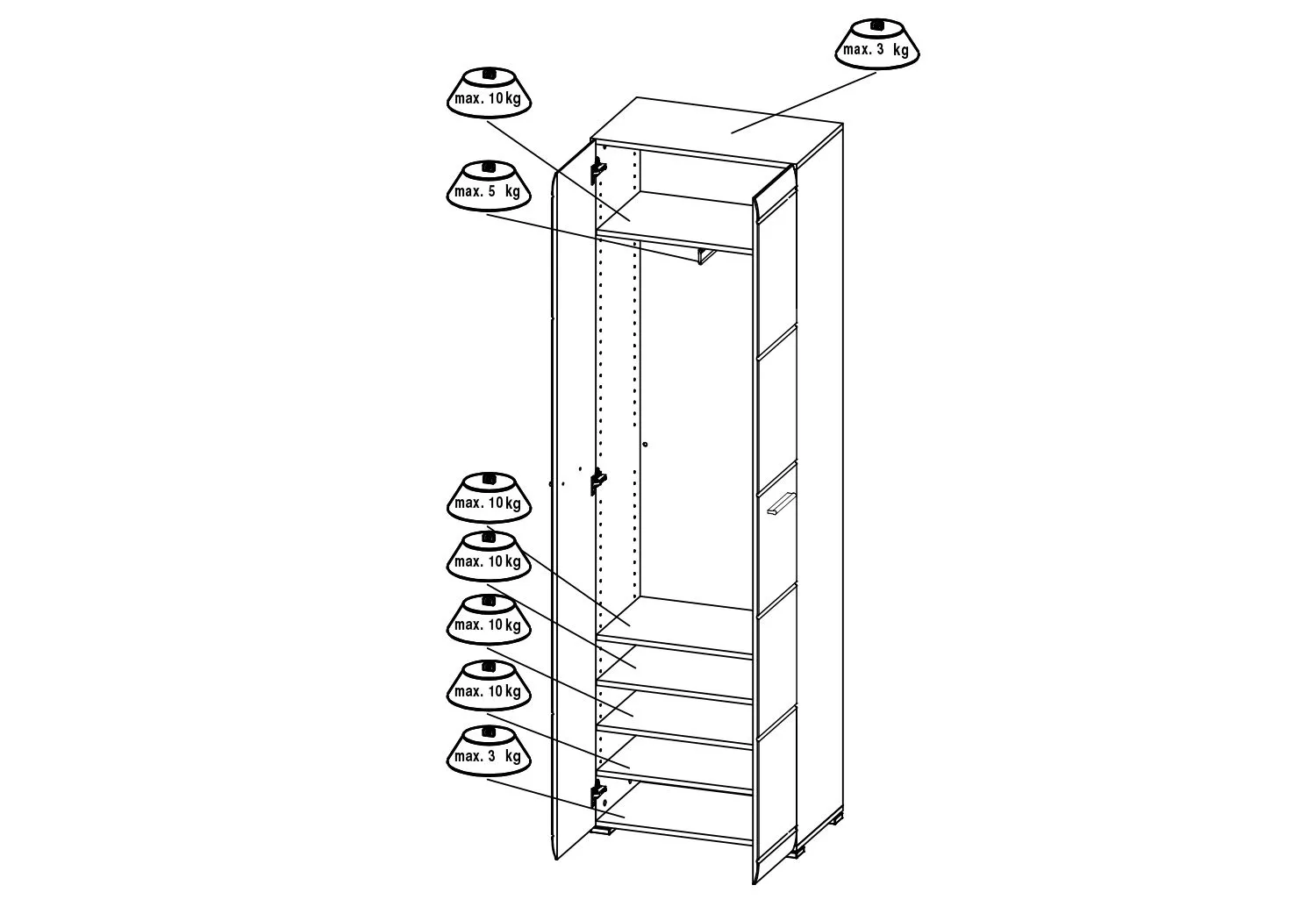 Armoire de vestiaire ADANA