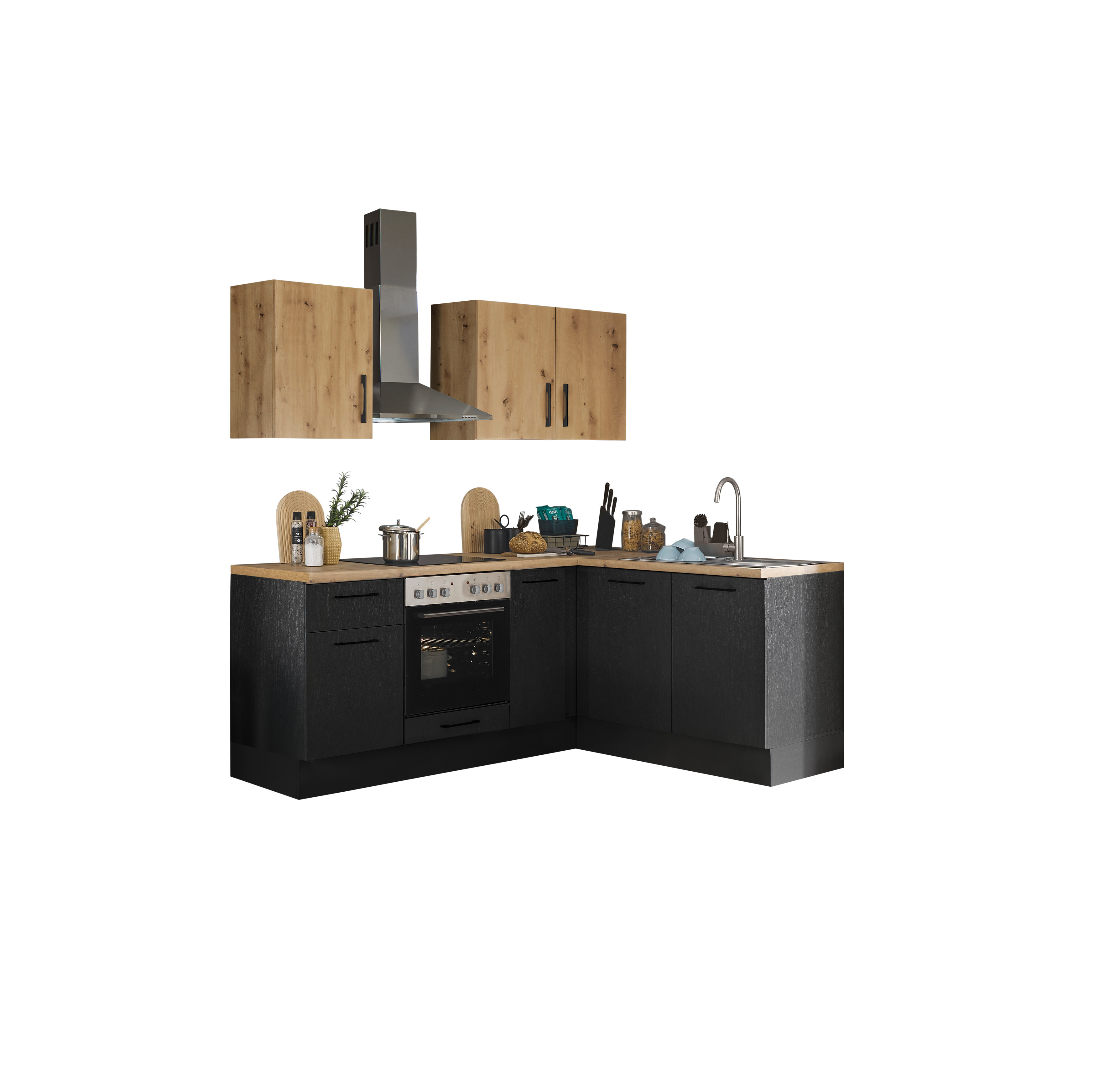 Bloc cuisine avec électroménager CORNWALL (cuisine d'angle) III Bloc cuisine avec électroménager CORNWALL (cuisine d'angle) III